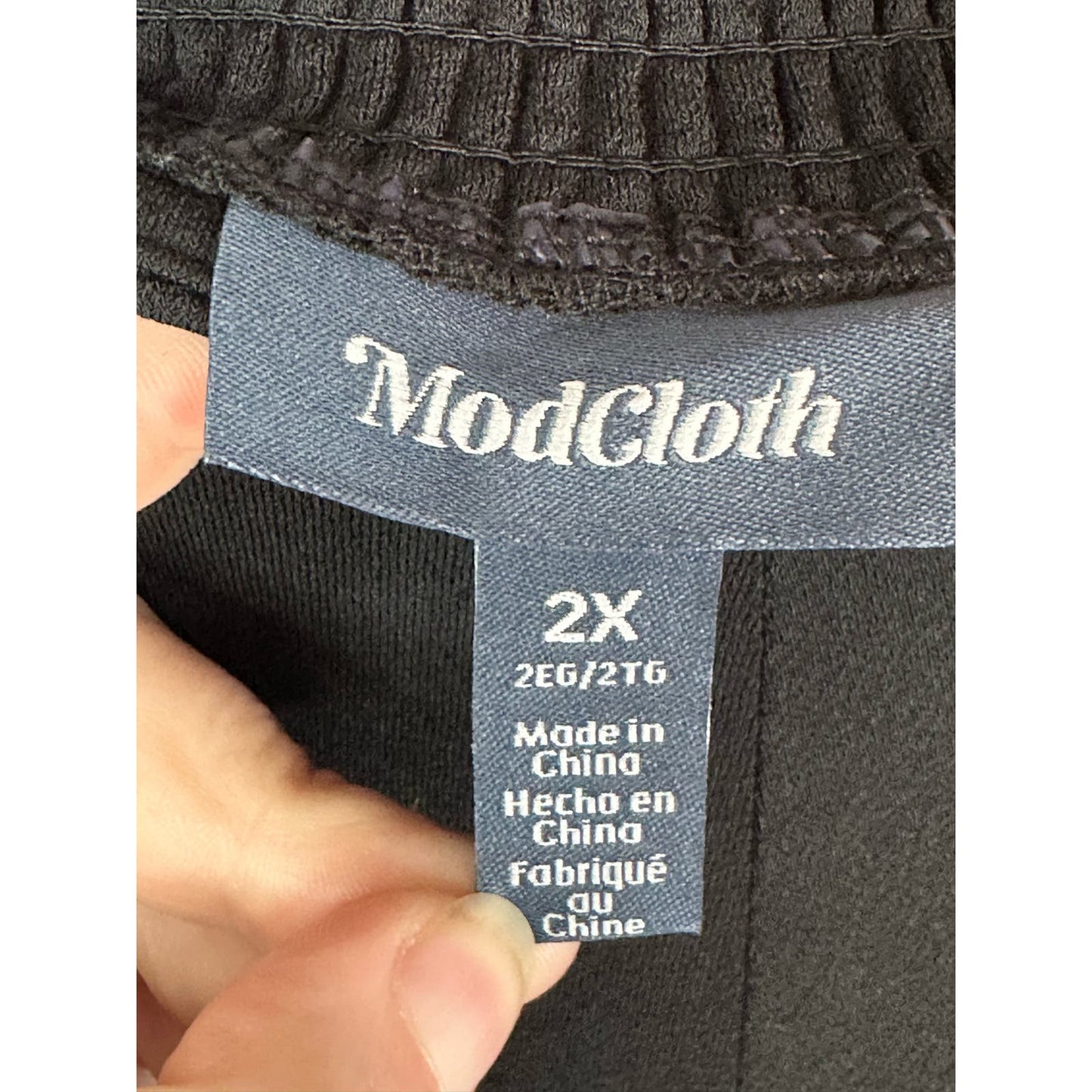 NWT ModCloth Black Stretchy Dress Pants With Pockets 2XL