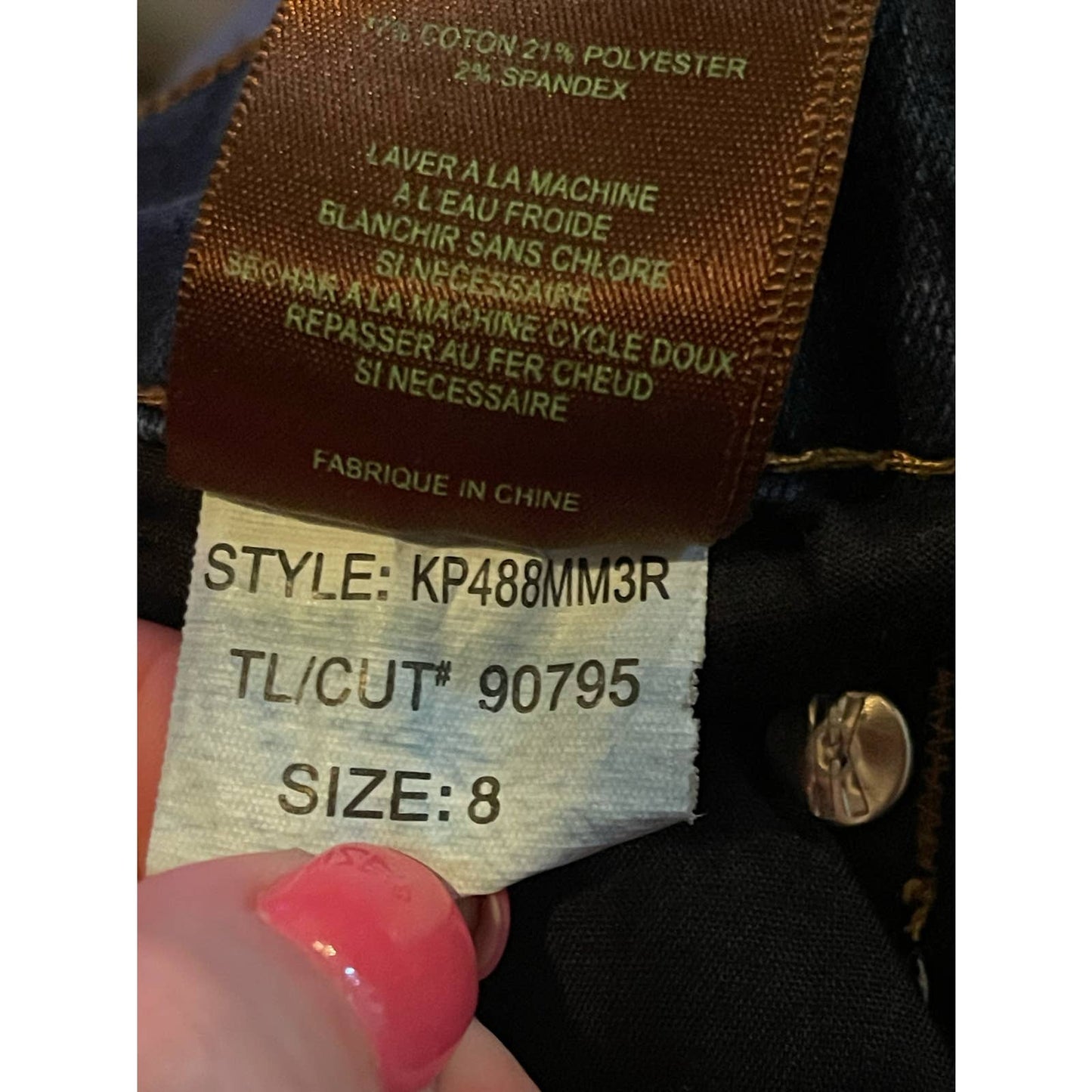 Kut From The Kloth Sienna Dark Wash Skinny Blue Jeans Size 8