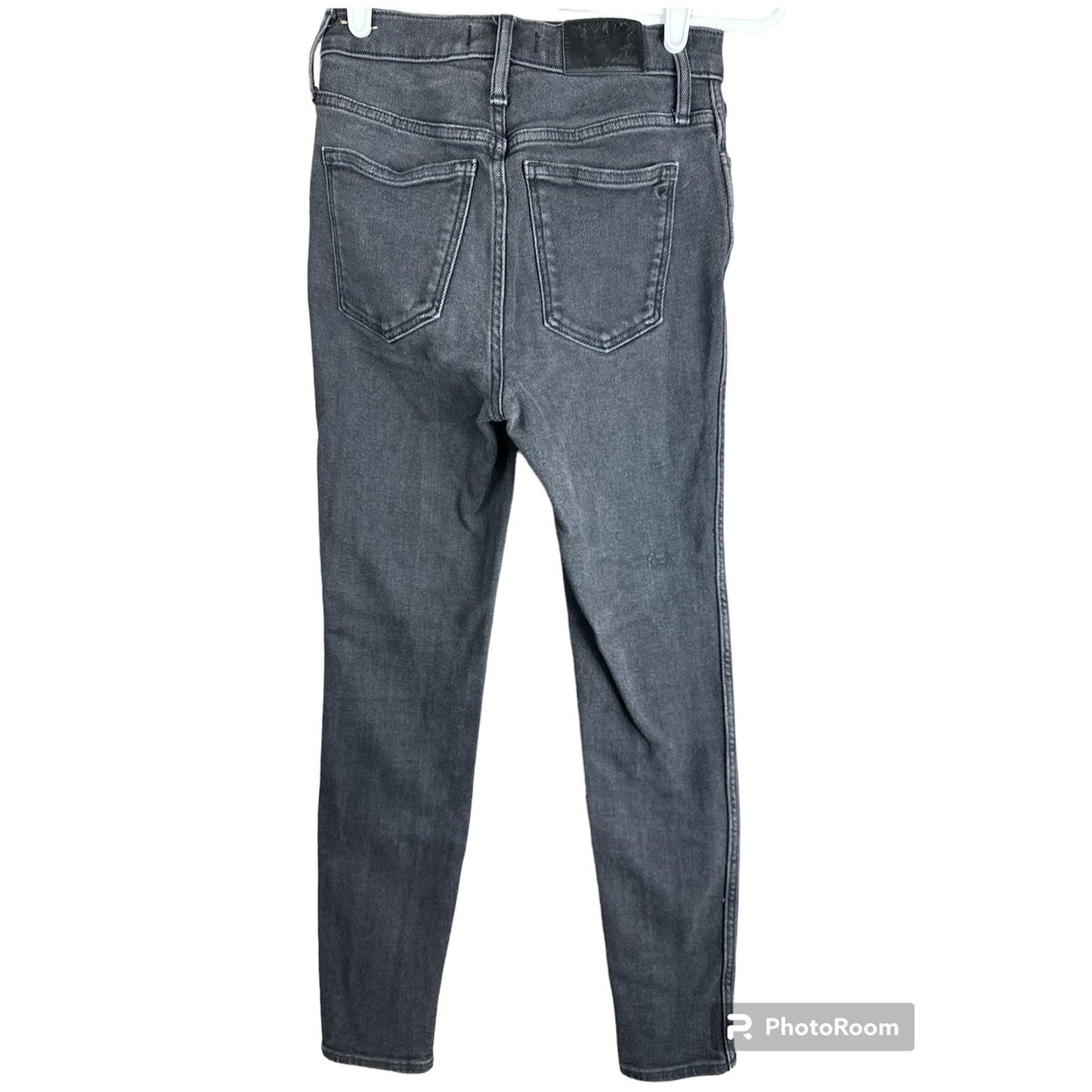 Madewell Black 10” High Rise High Waisted Skinny Jeans in Starkey Wash Size 26