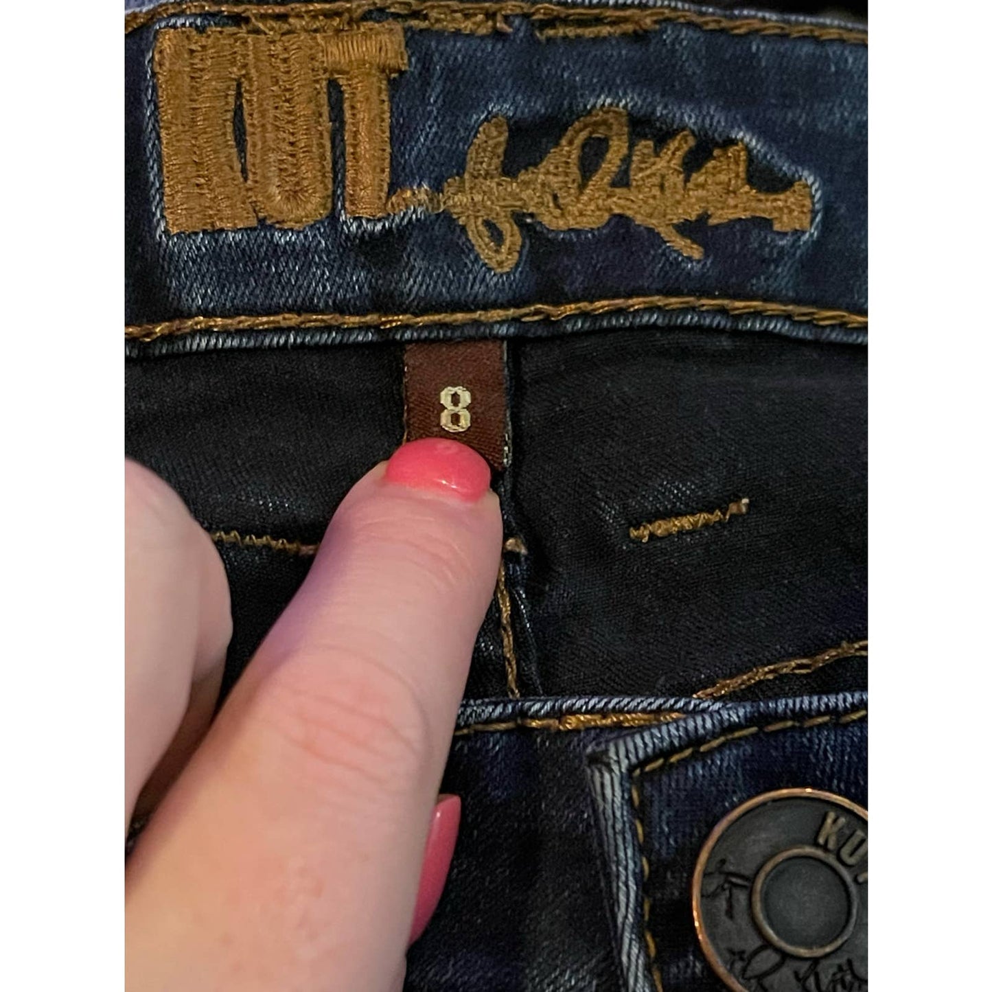 Kut From The Kloth Sienna Dark Wash Skinny Blue Jeans Size 8