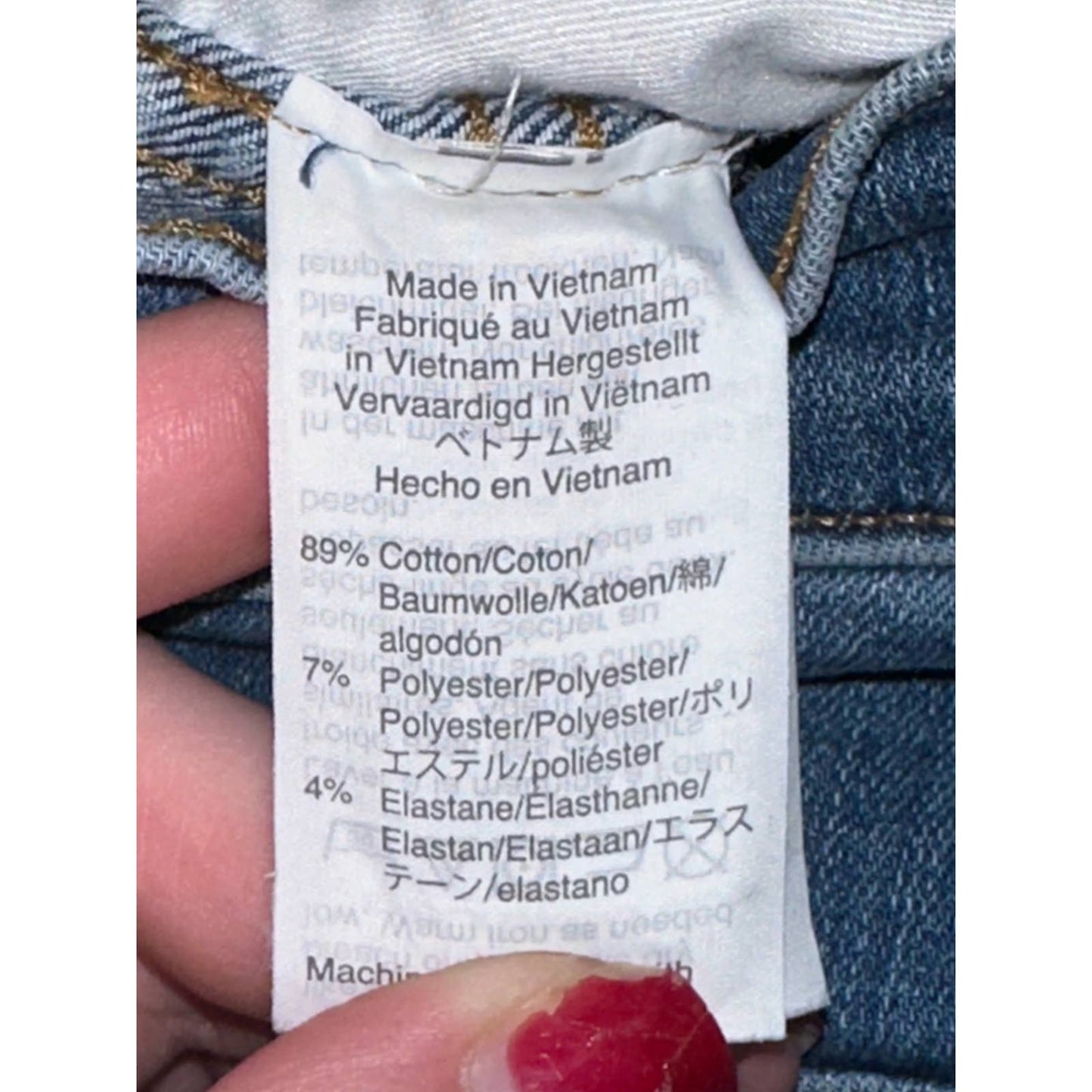Madewell 10 Inch High-Rise Skinny Jeans Buttonfly Slight Distress Size 26