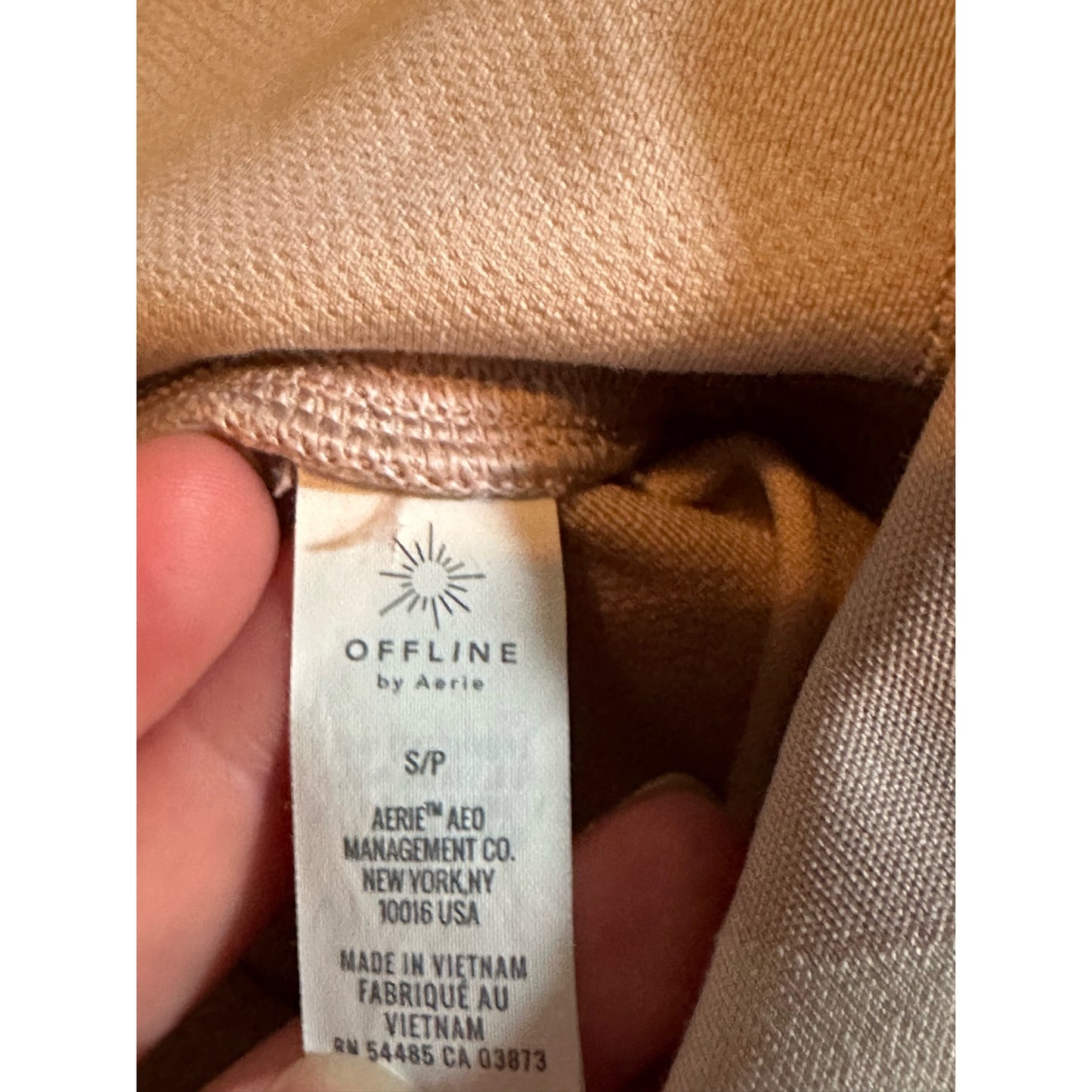 Offline By Aerie Light Pink Camouflage High Waisted Leggings Size Small