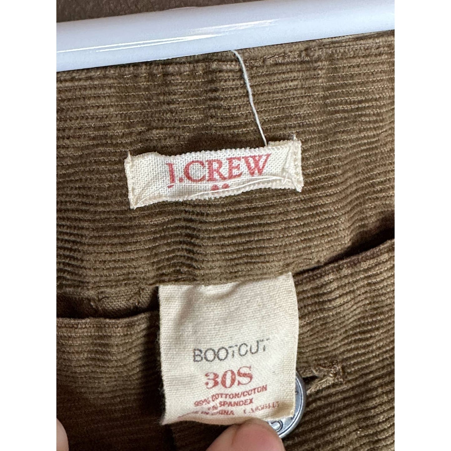 J. Crew Bootcut Corduroy Brown Flare Pants Size 30S
