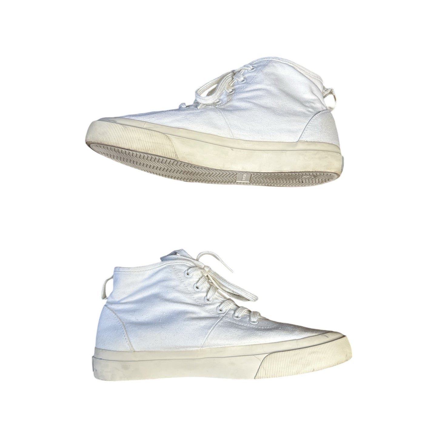 Everlane White Canvas High Tops Lace Up Sneakers Size Women’s 8