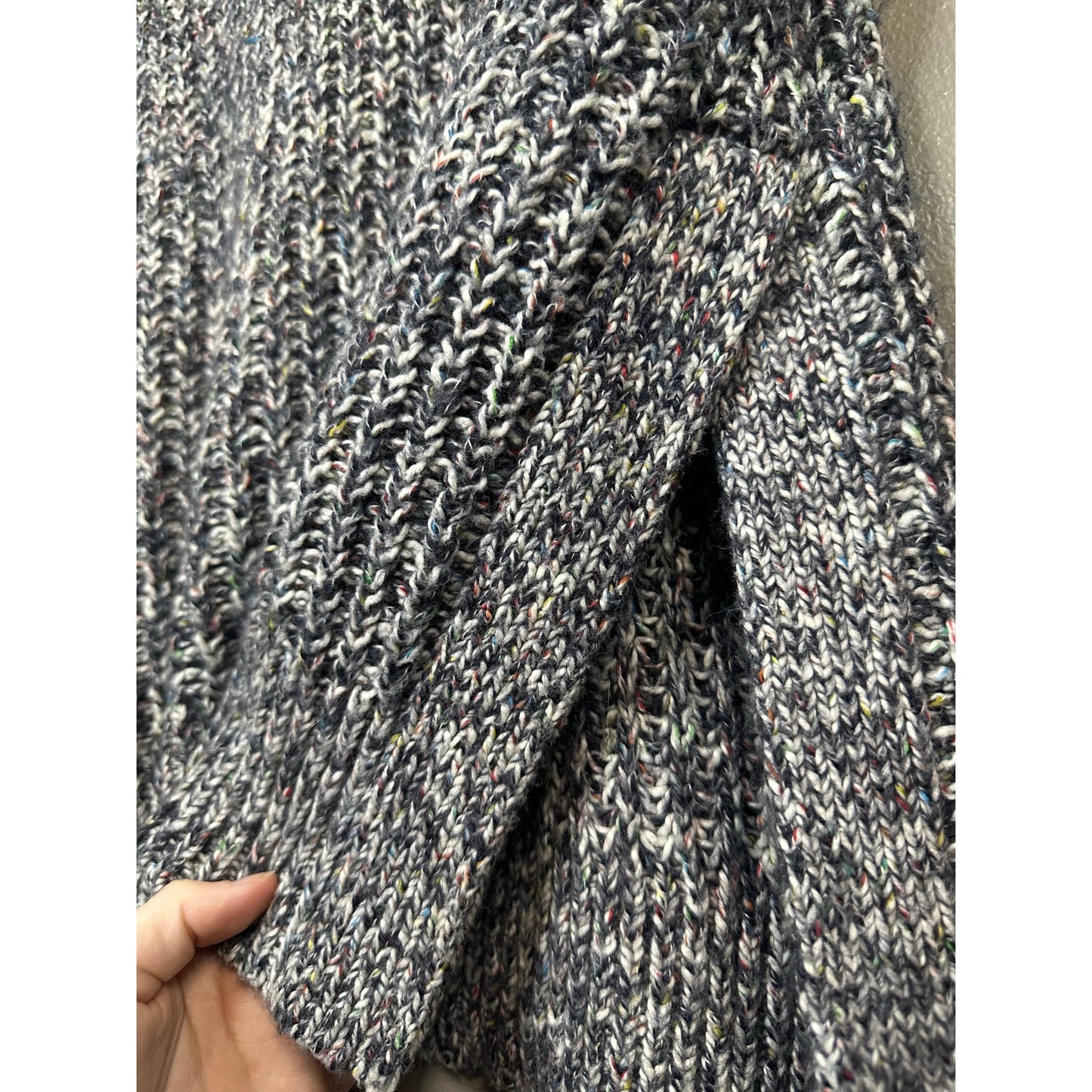 Aerie Chunky Thick Cable Knit Long Sleeve Pull Over Oversized Sweater Size M
