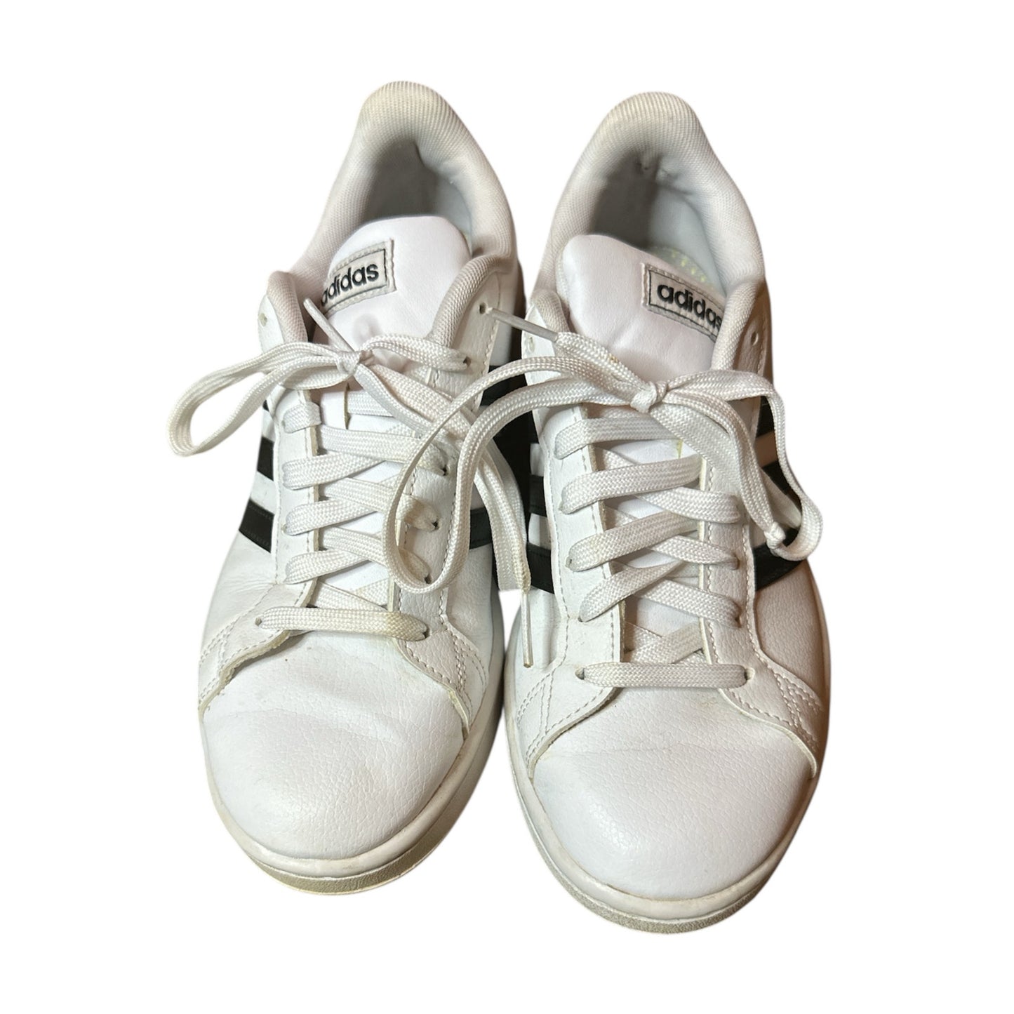 Women’s Adidas Grand Court White Black Lace Up Casual Fashion Sneakers Size 8