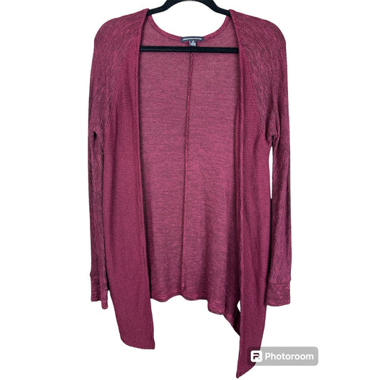 American Eagle Outfitters Long Sleeve Purple Plum Open Front Cardigan Size Small