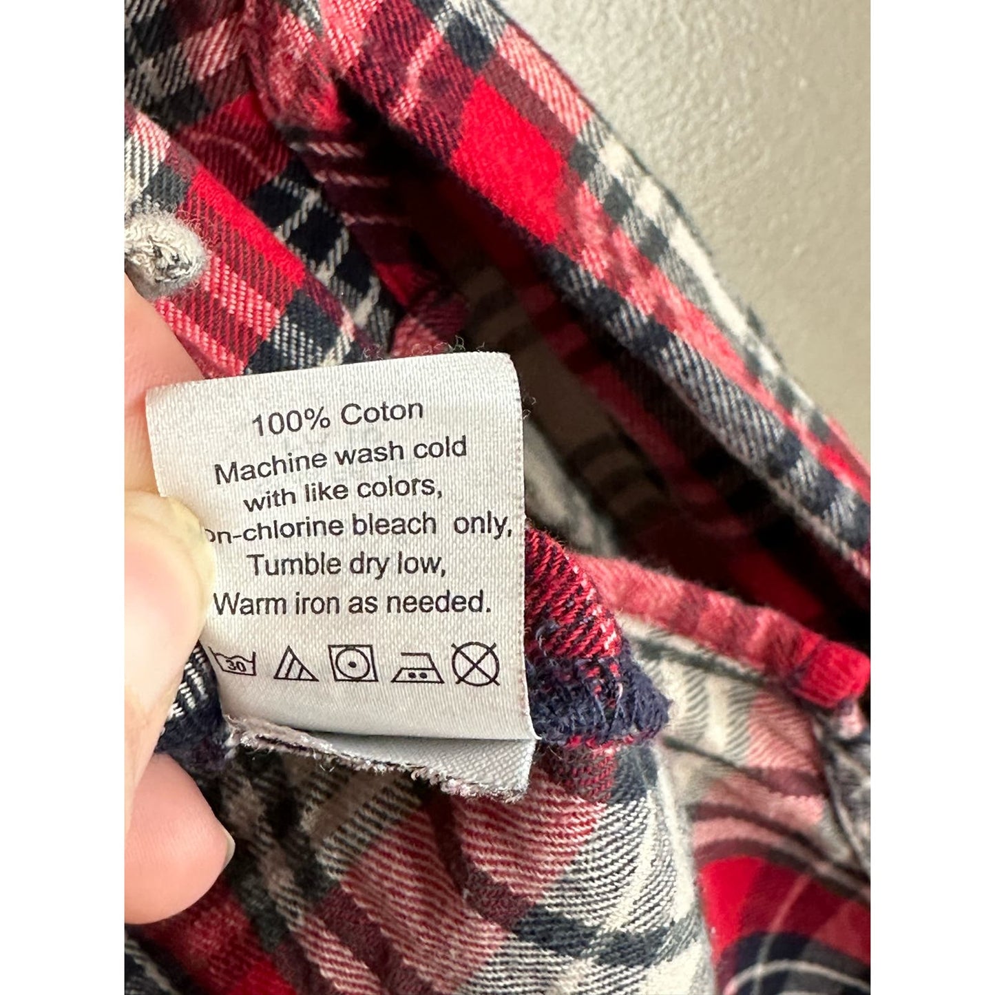 Madewell Red Blue White Plaid Button Down Long Sleeve Oversized Flannel Size XS