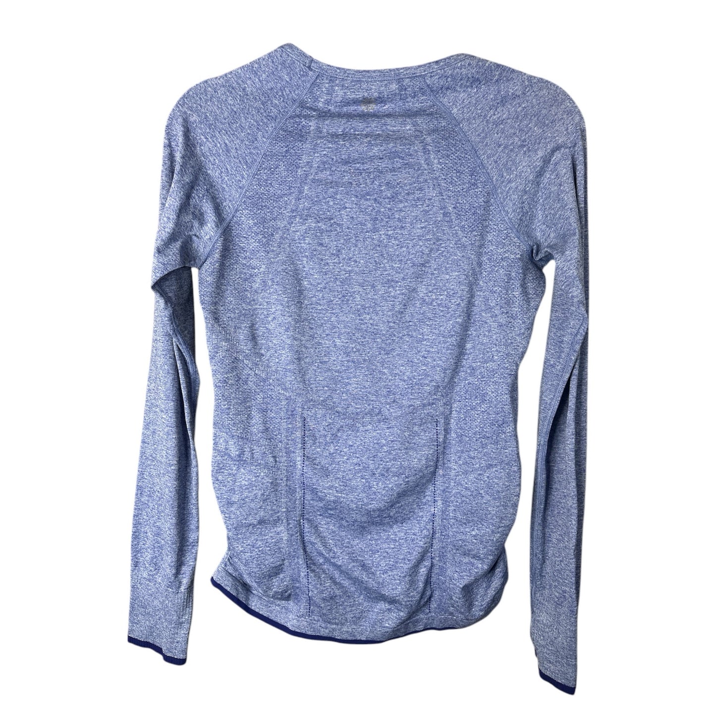 Athleta 'Fast Track' Blue Long Sleeve Athletic Workout Shirt Size Small