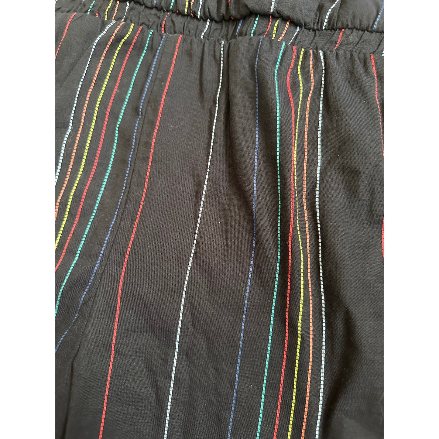Dolan Made in USA Blue Stripe Sleeveless Pants Romper Crop Jumpsuit Size XS