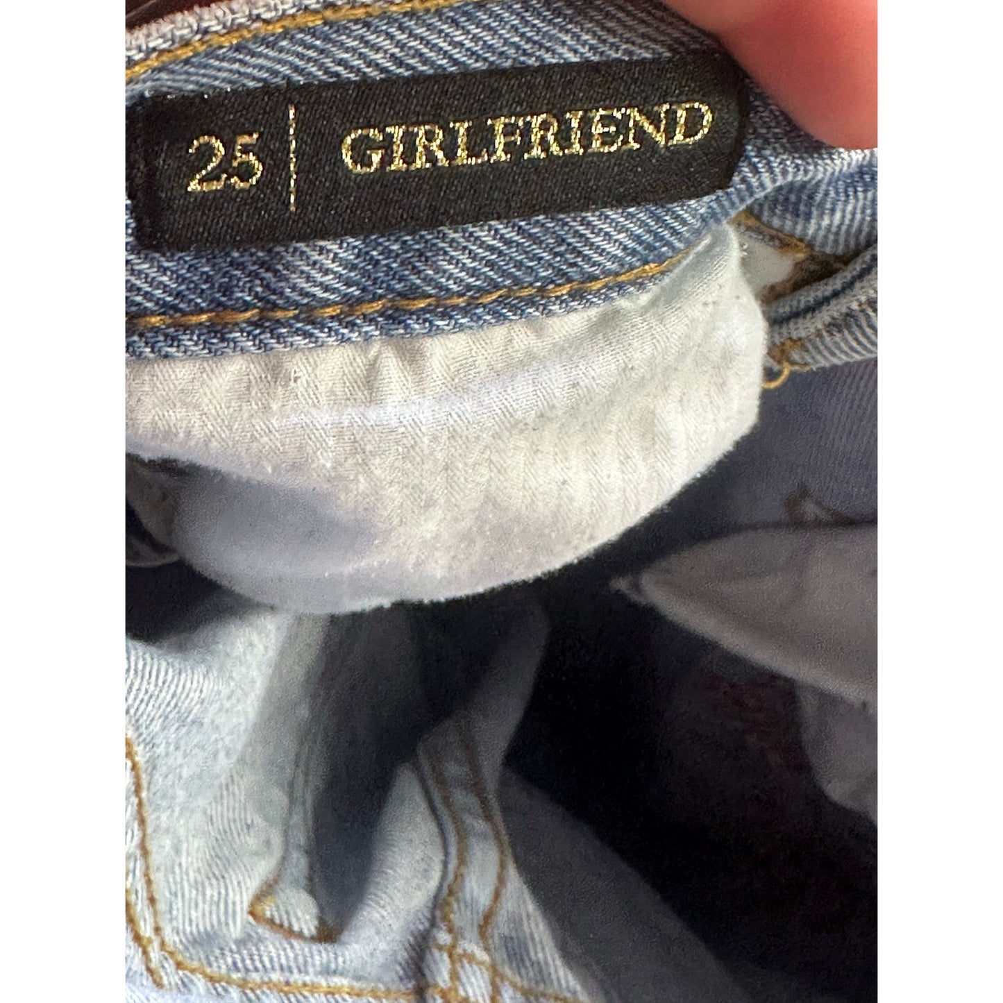 Juicy Couture Black Label ‘Girlfriend’ Embroidered Flowers Blue Jeans Size 25