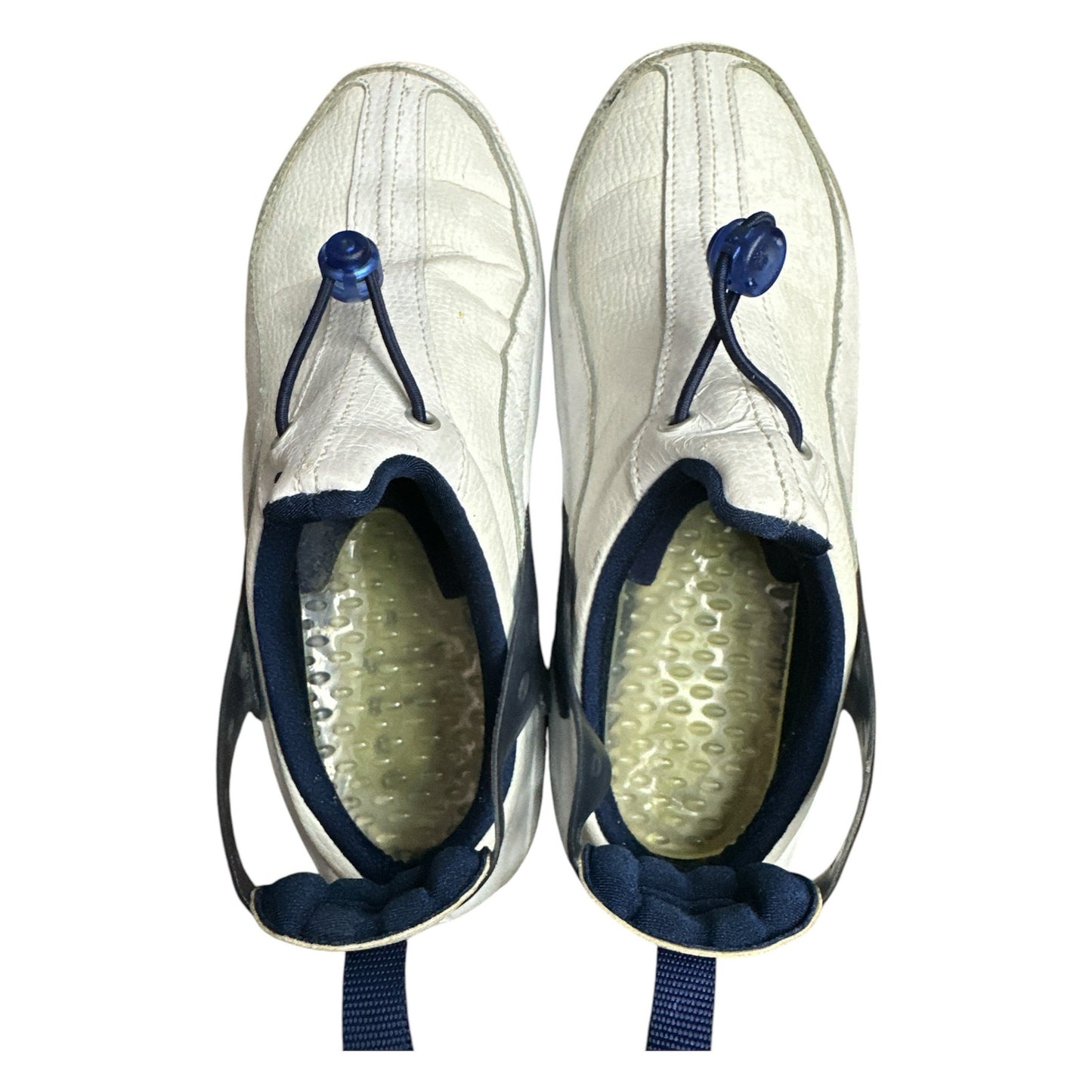 Vintage Rare Y2K Nike Air Heel Fit Slip On White Blue Sneaker Sandals Size 8