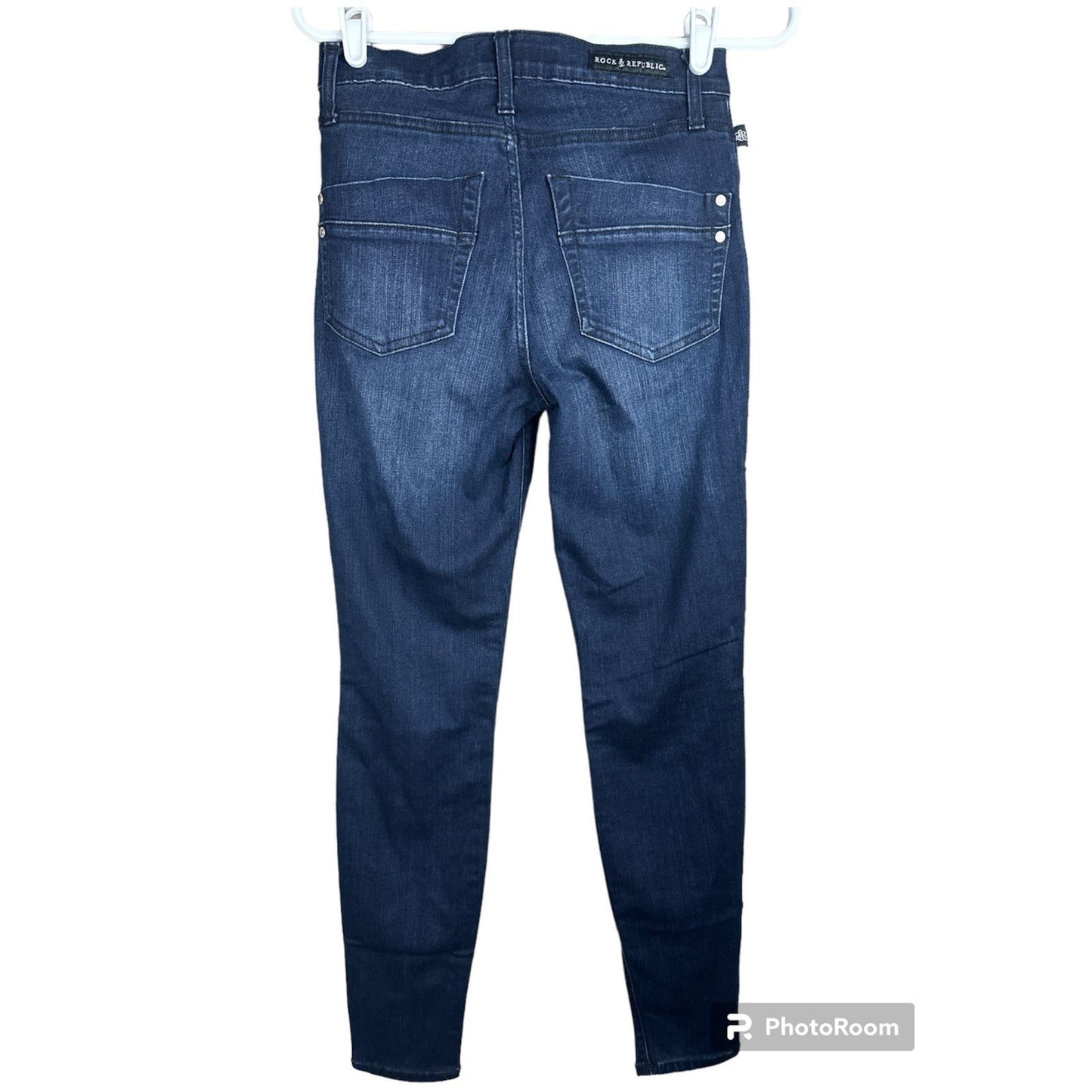 Rock & Republic Kashmiere Dark Wash Skinny Blue Jeans Size 6