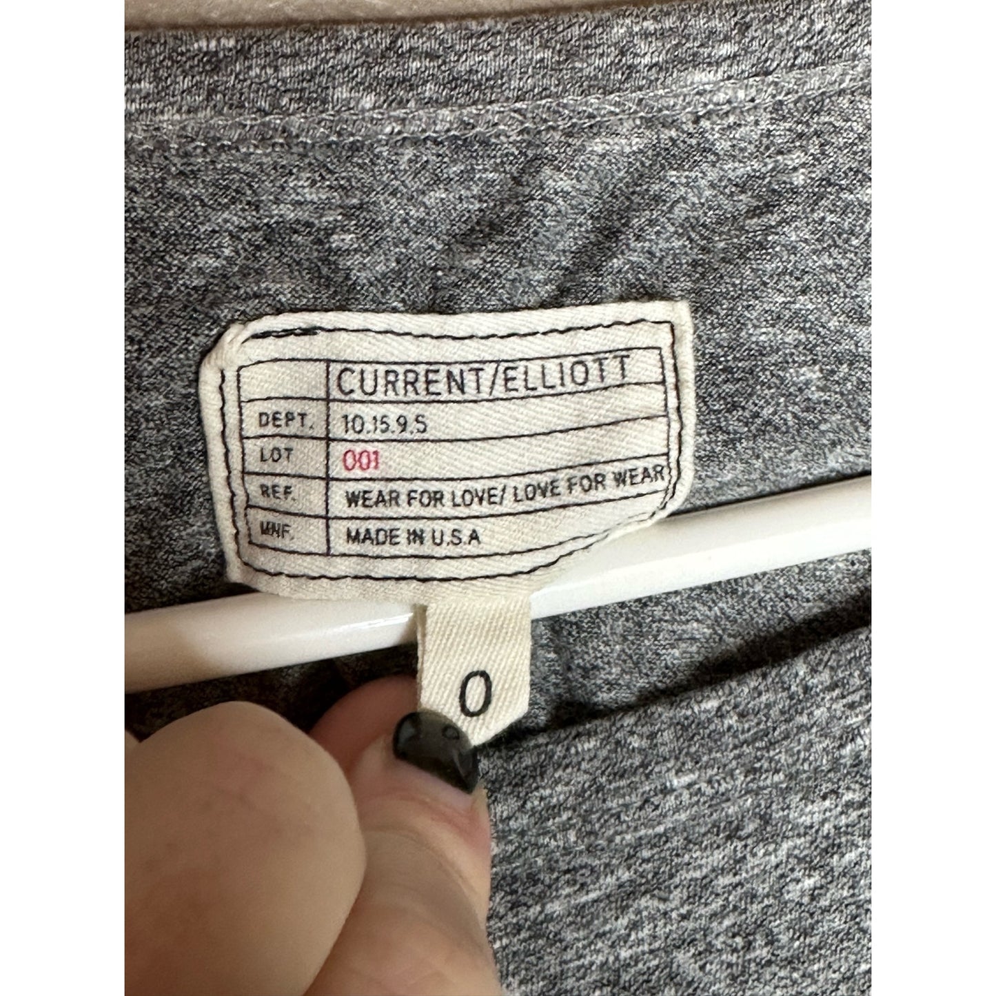 Current/ Elliot Grey Short Sleeve Scrunch Waist Blouse Size 0