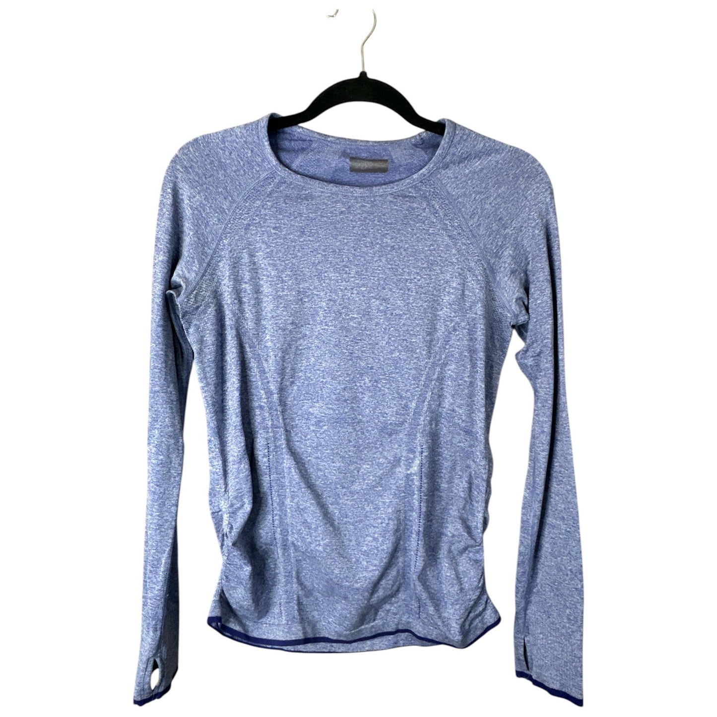 Athleta 'Fast Track' Blue Long Sleeve Athletic Workout Shirt Size Small