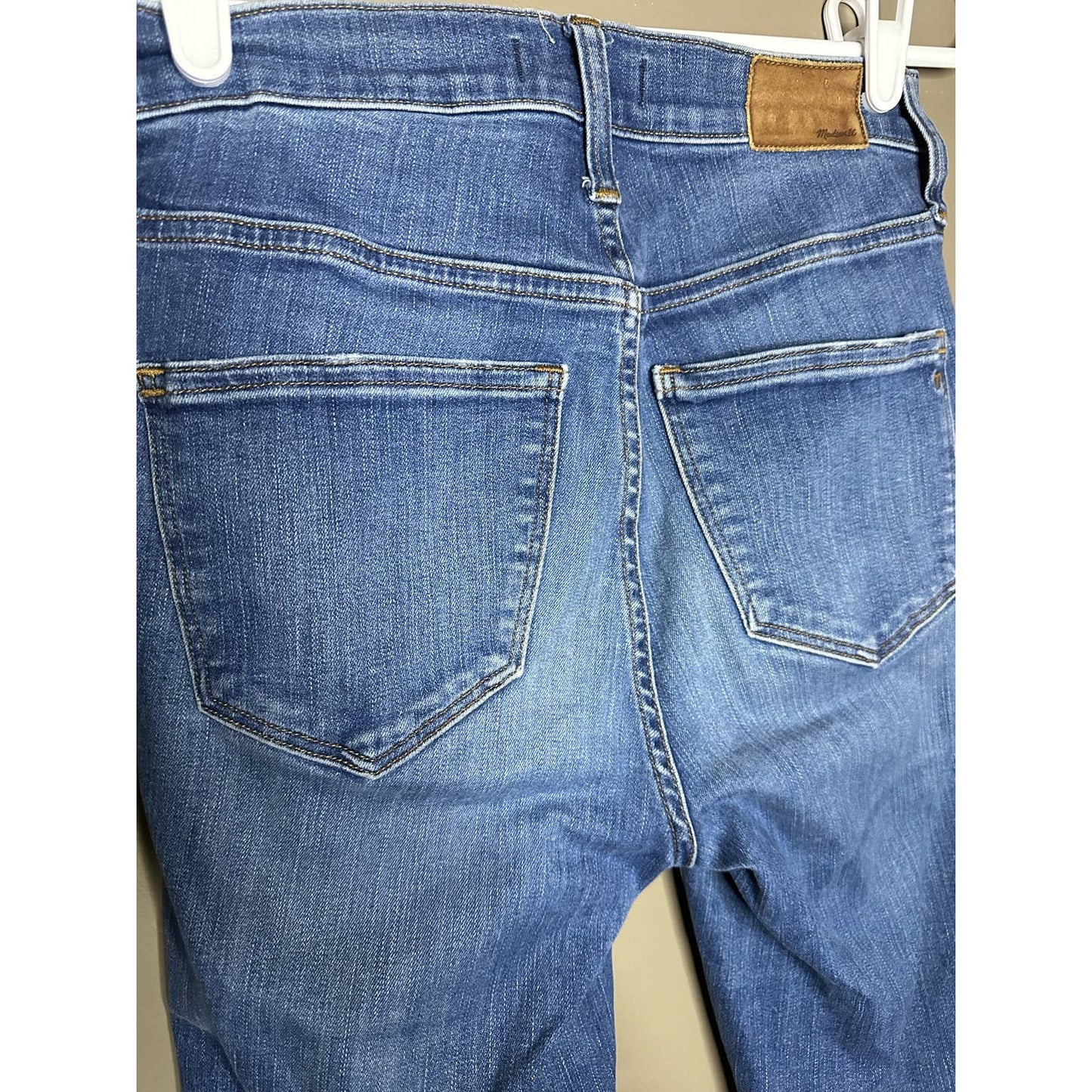 Madewell 10 Inch High-Rise Skinny Jeans Buttonfly Slight Distress Size 26
