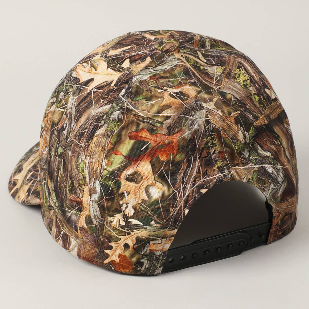 'Howdy Darlin' Embroidered Patch Camouflage Cream Baseball Trucker Hat