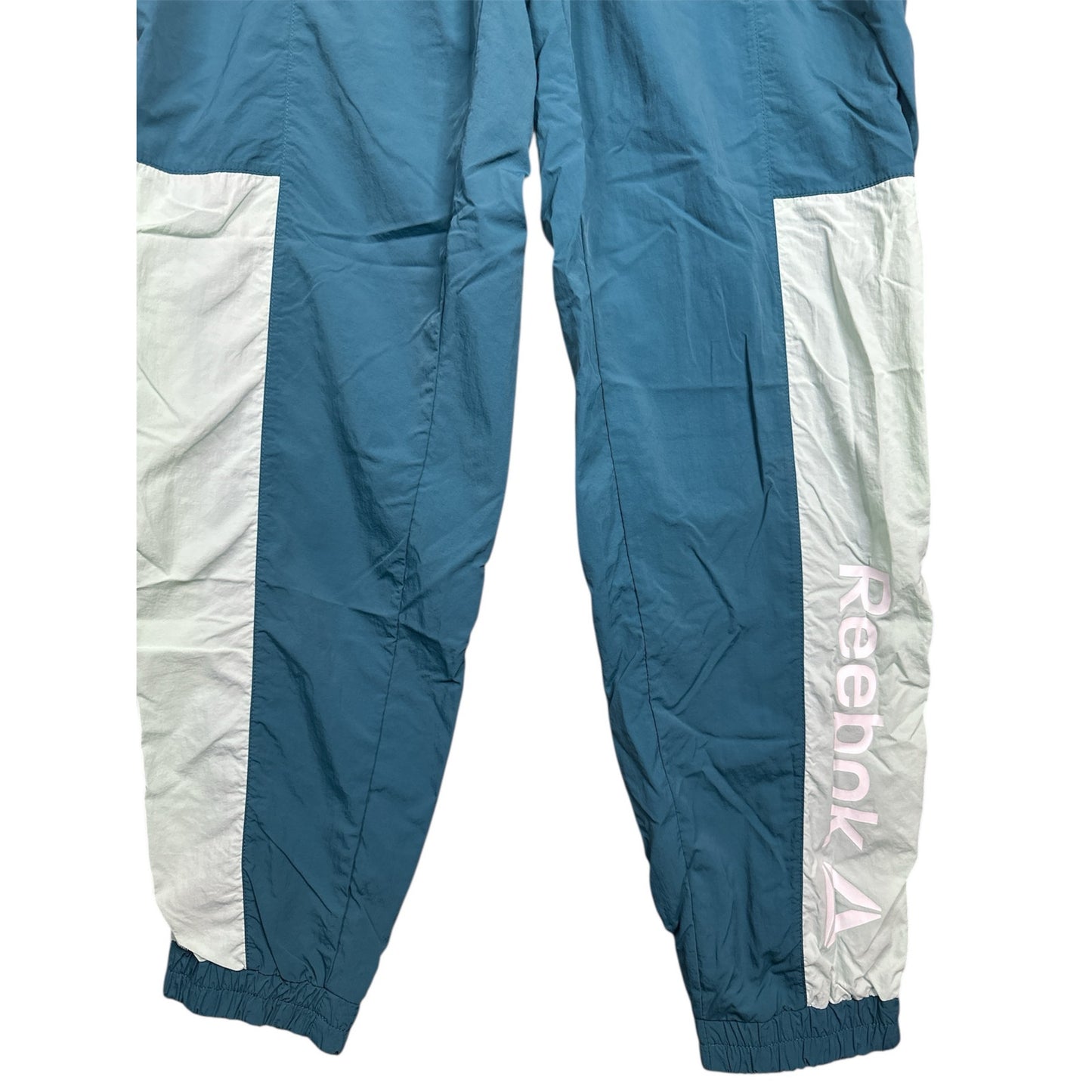 Women's Reebok Teal 'Dragonfly' Windbreaker Tracksuit Joggers Pants Size Medium