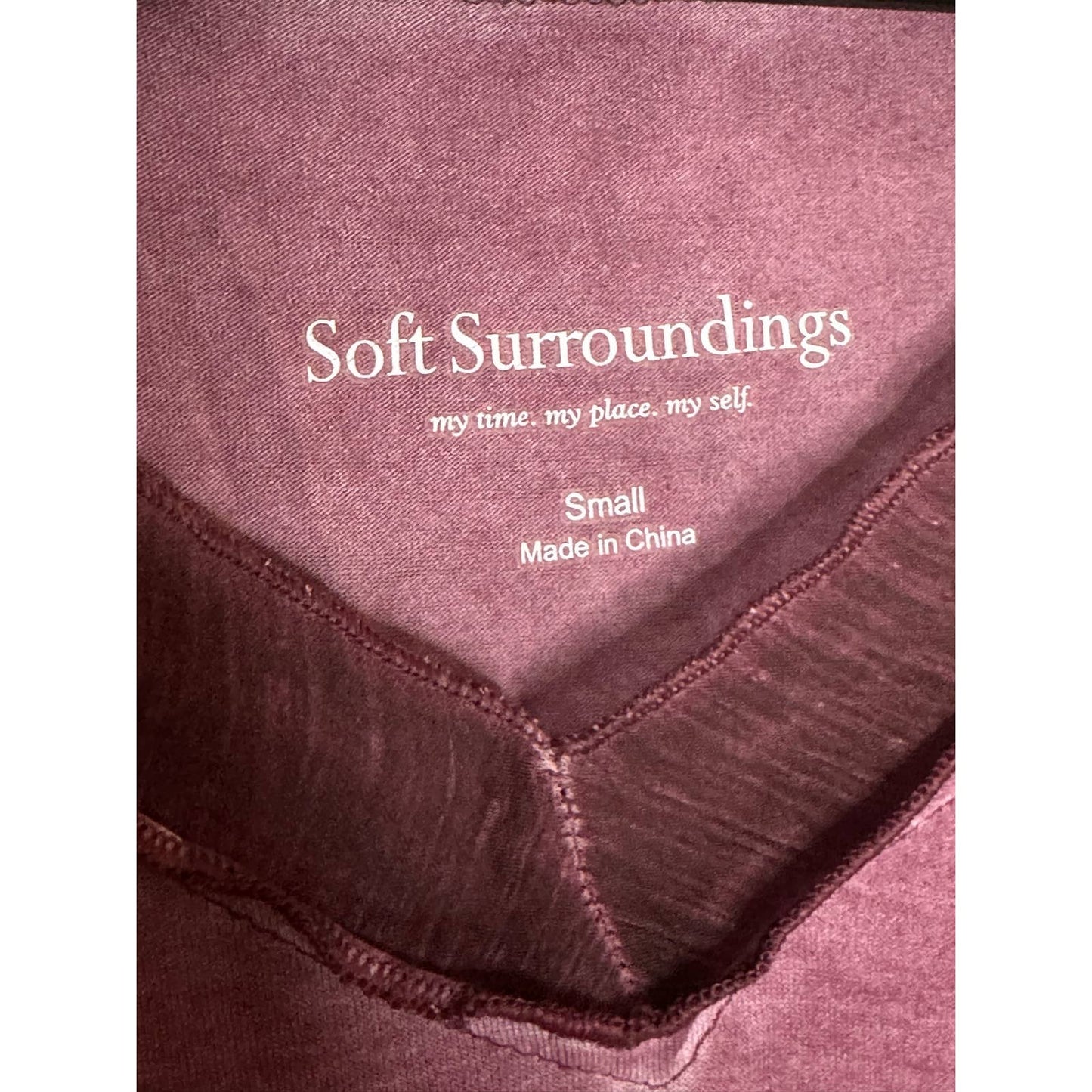 Soft Surroundings Half Sleeve Purple Asymmetrical Tunic Blouse Size Small