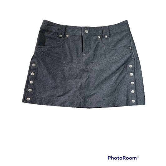 Athleta Take A Hike Button Down Skirt Grey Size 2P