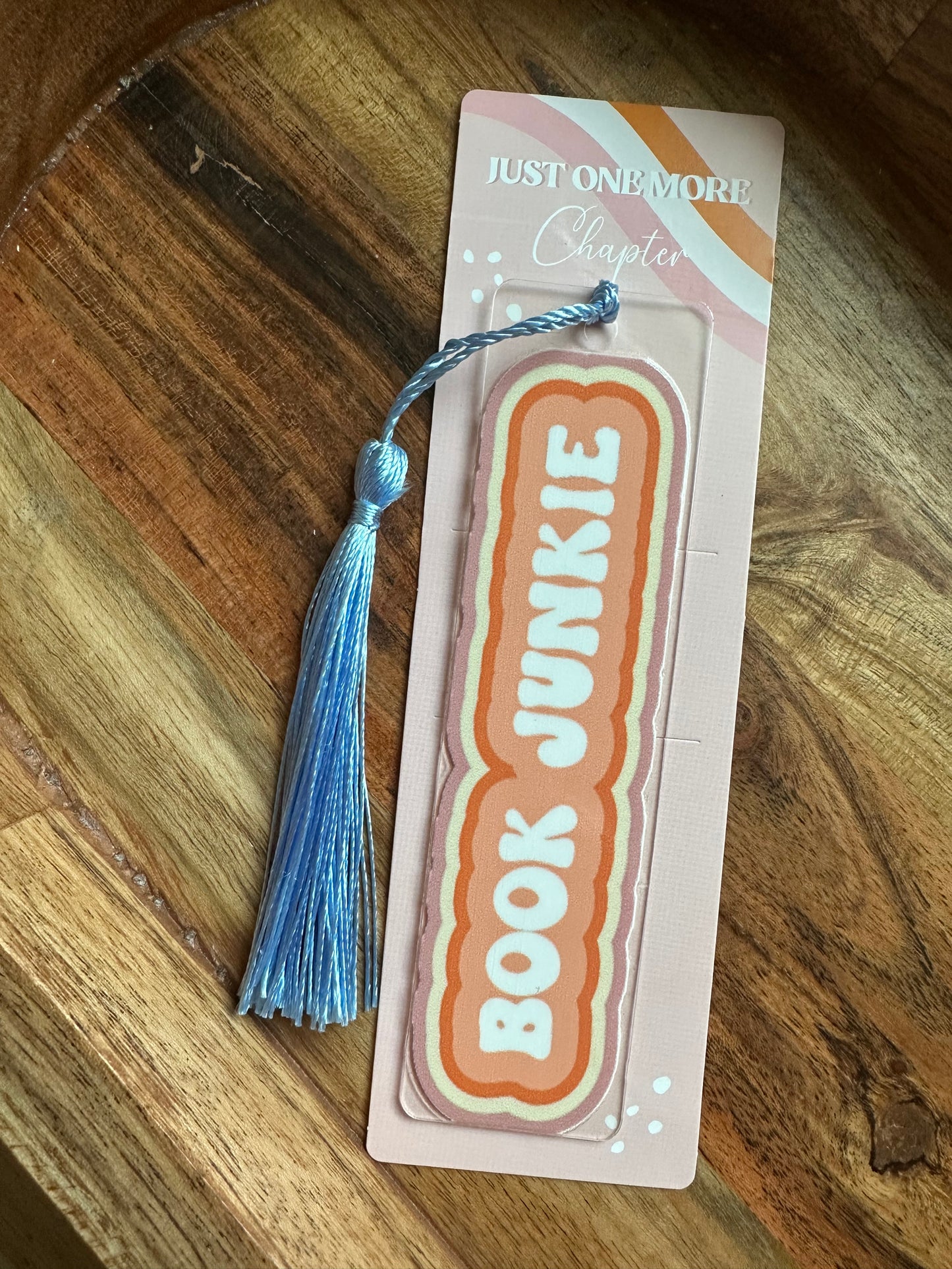Handmade Clear Acrylic Bookmarks- Thin, Clear, Lightweight With Sayings + Ribbon or Tassel