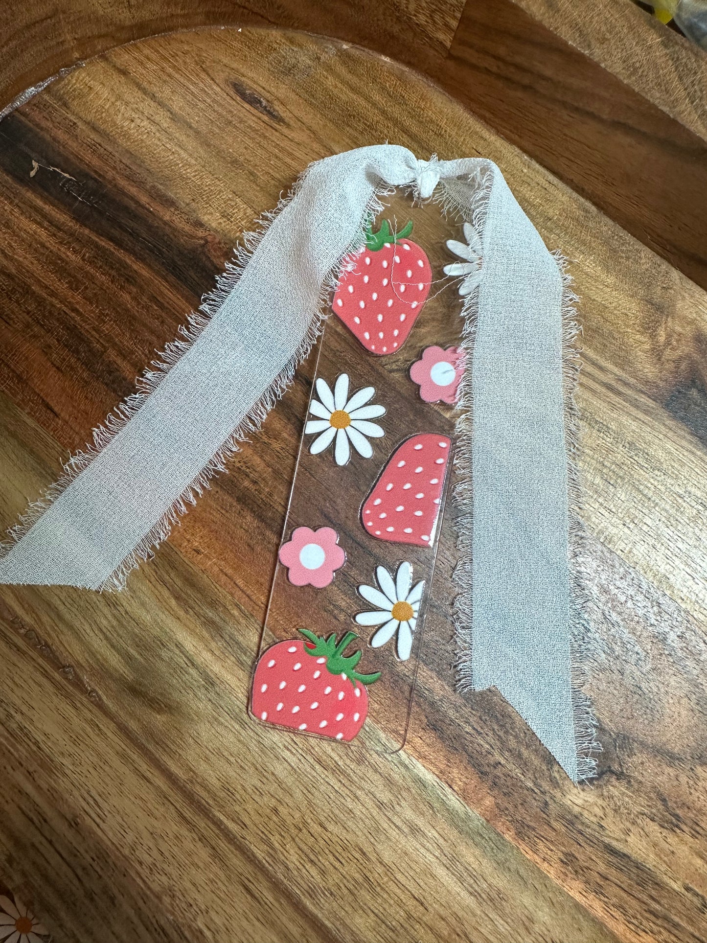 Handmade Clear Acrylic Bookmarks- Thin, Clear, Lightweight With Sayings + Ribbon or Tassel