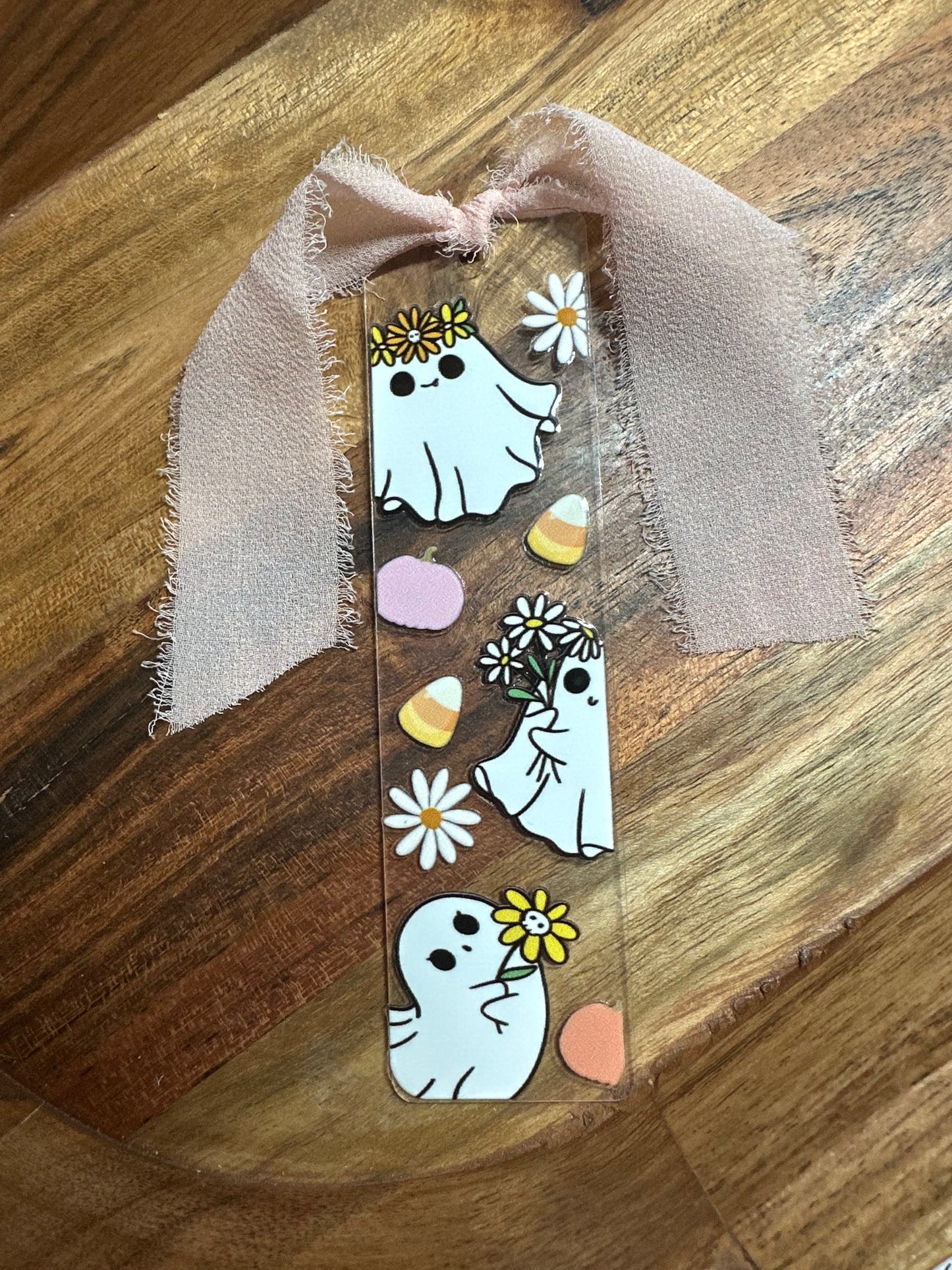 Handmade Clear Acrylic Bookmarks- Thin, Clear, Lightweight With Sayings + Ribbon or Tassel