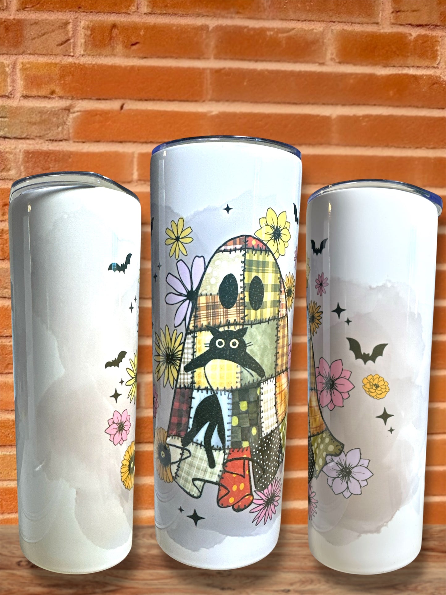 Handmade Reusable Sublimated Stainless Steel 20-Oz Skinny Tumbler + Straw + Lid – Various Designs