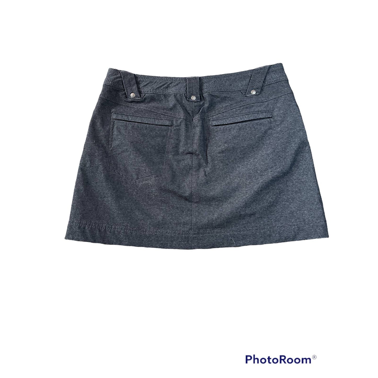 Athleta Take A Hike Button Down Skirt Grey Size 2P