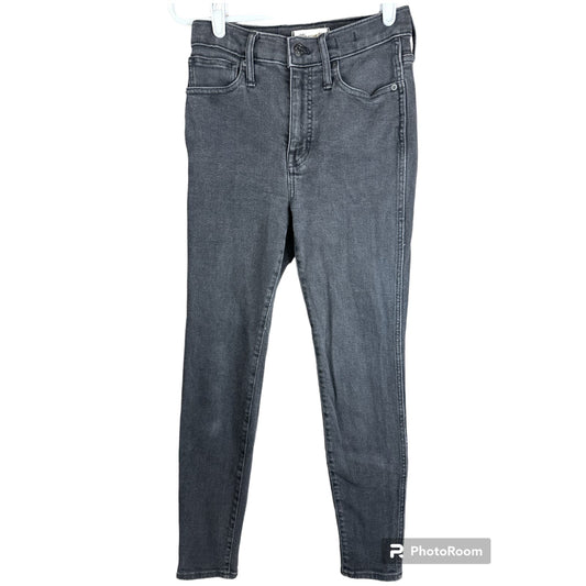 Madewell Black 10” High Rise High Waisted Skinny Jeans in Starkey Wash Size 26