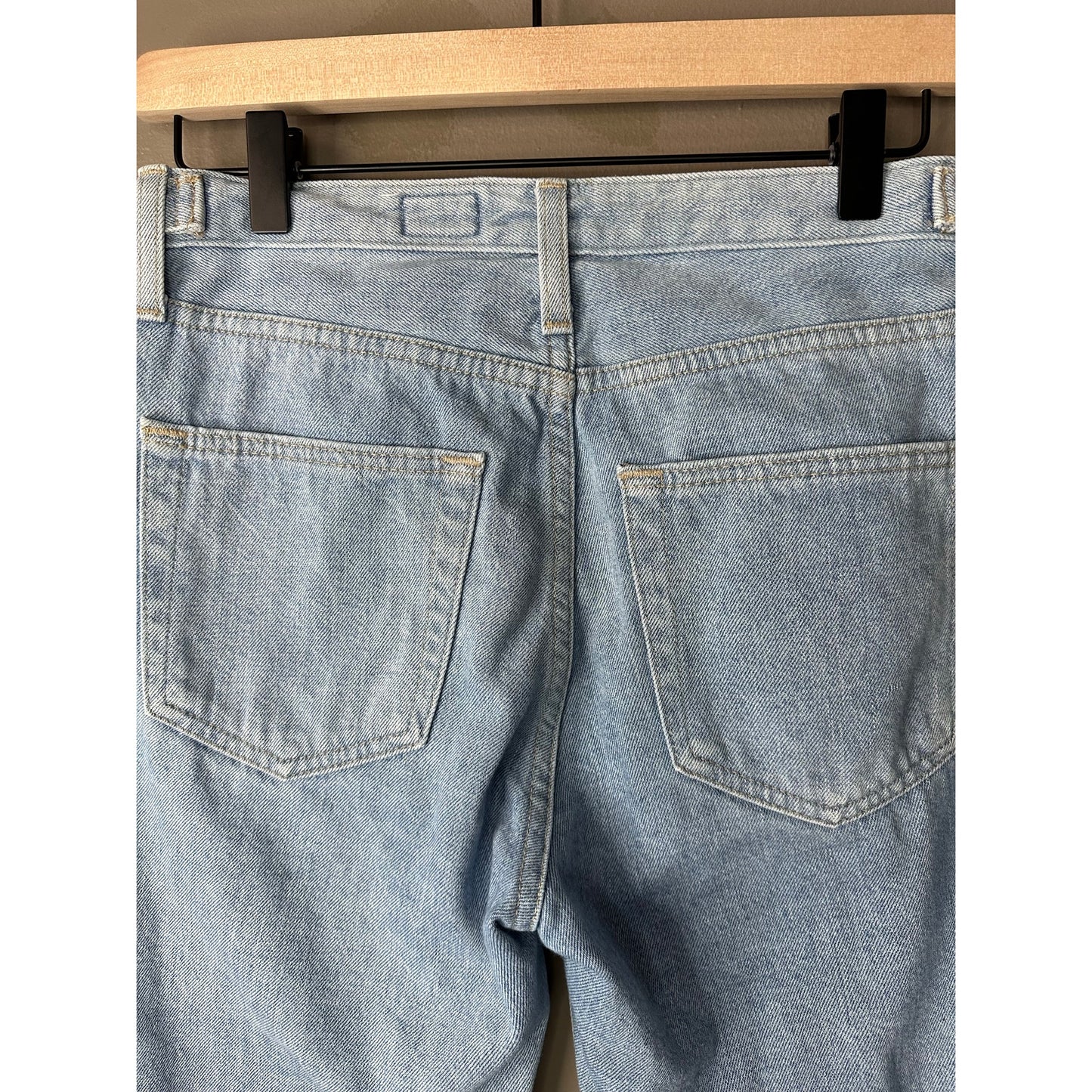 Adriano Goldschmied ‘Isabelle Paneled’ Hi Rise Light Wash Straight Crop Size 26