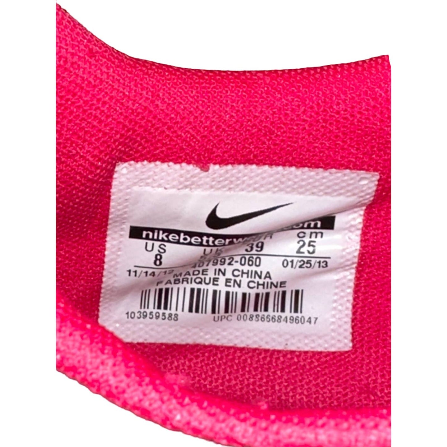 Women' Nike Sweet Ace Black White Yellow Pink Low Top Sneakers Size 8