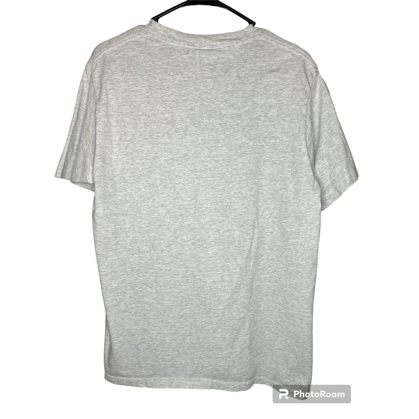 Vintage Reebok Single Stitch Heathered Grey White Embroidered Logo Size Medium