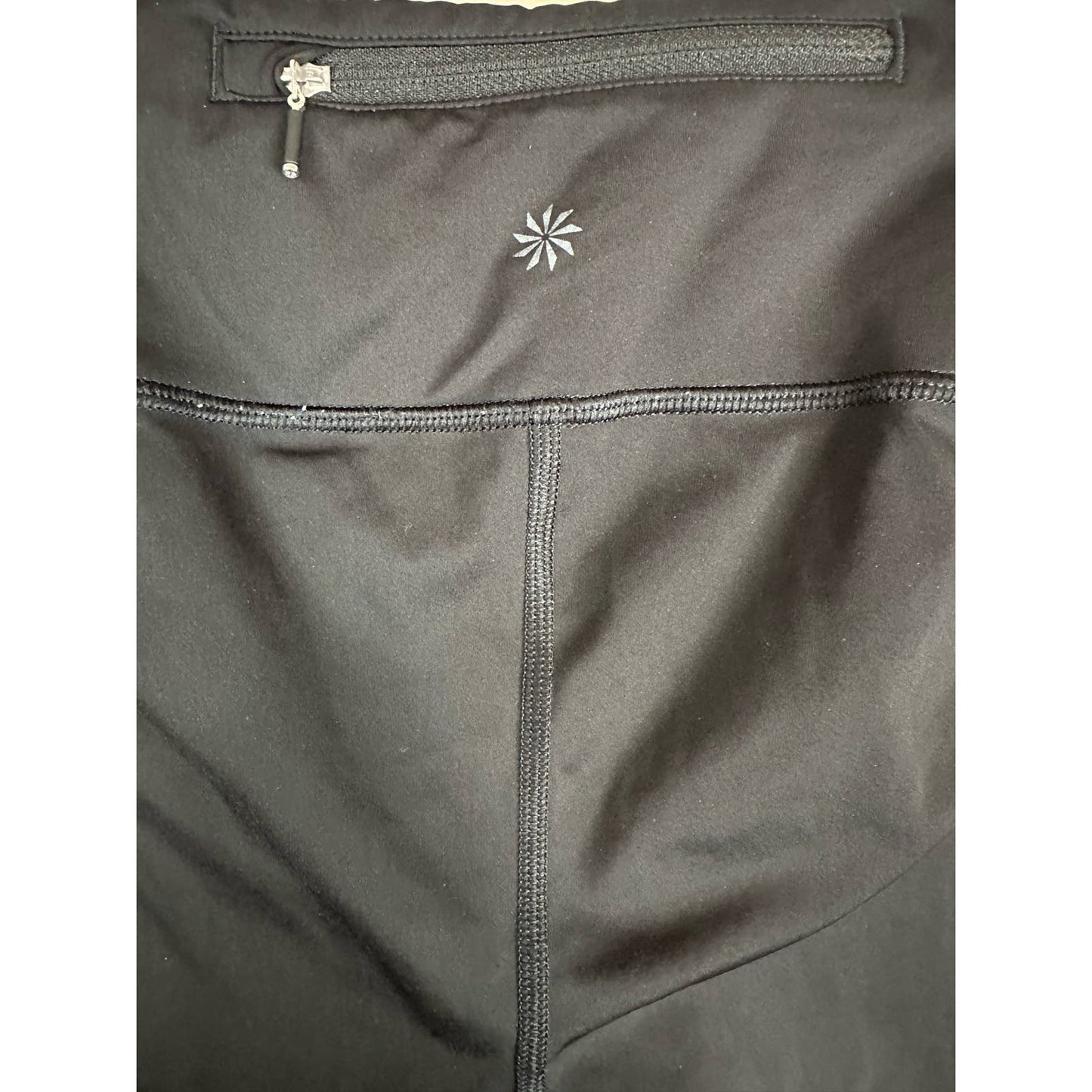 Athleta Black Keyhole Detail Crop Capri Leggings Size XS