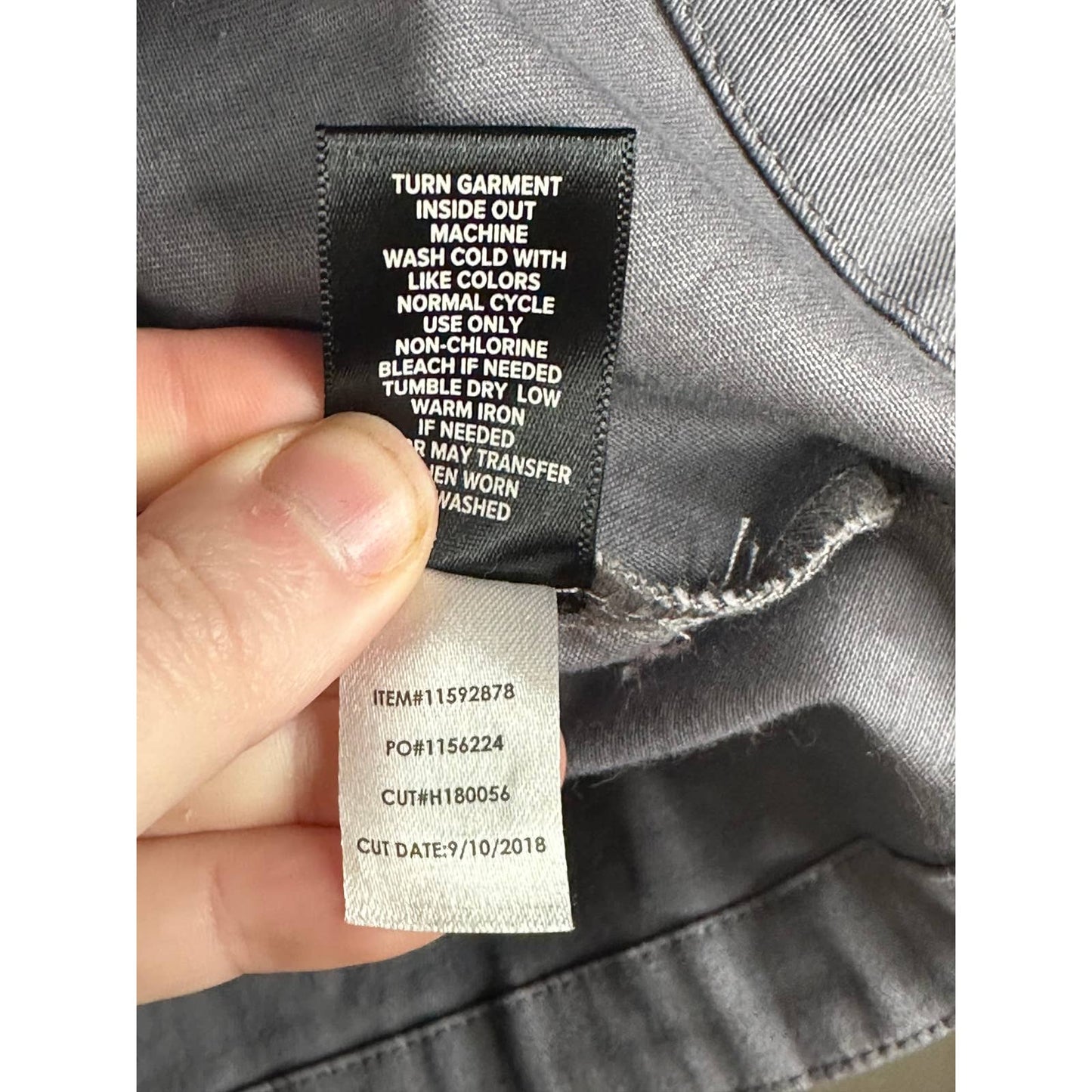 Torrid Grey Long Sleeve Cinched Waist Twill Anarok Zip Up Jacket Size 1X