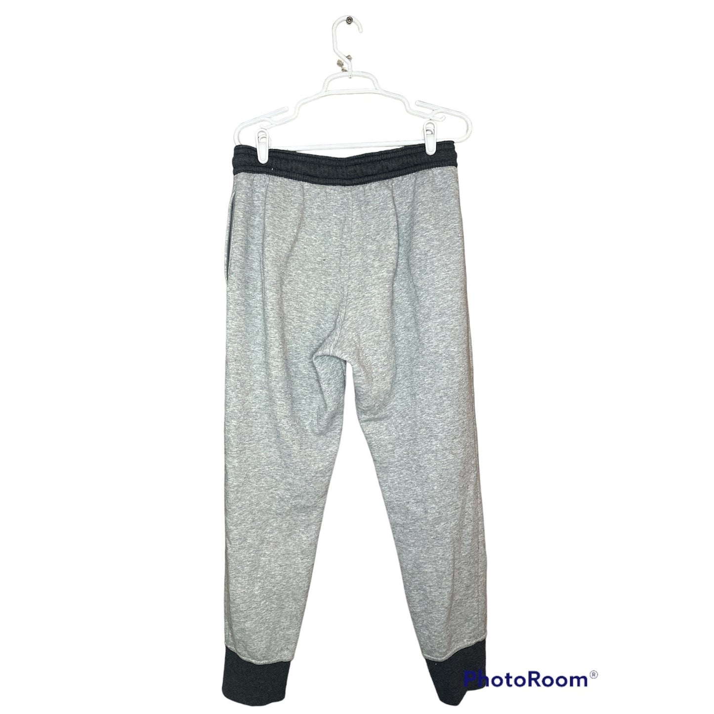 Men's Reebok Light and Dark Grey Fleece Lined Sweatpants Joggers Size M