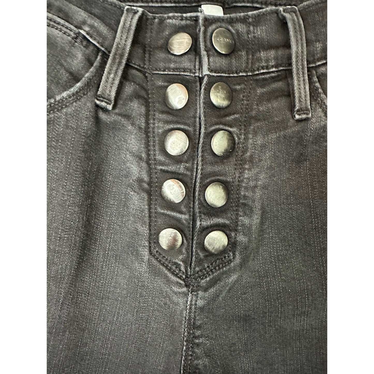Frame Black Double Snap Fly ‘Le High Skinny’ High Rise Jeans Size 26