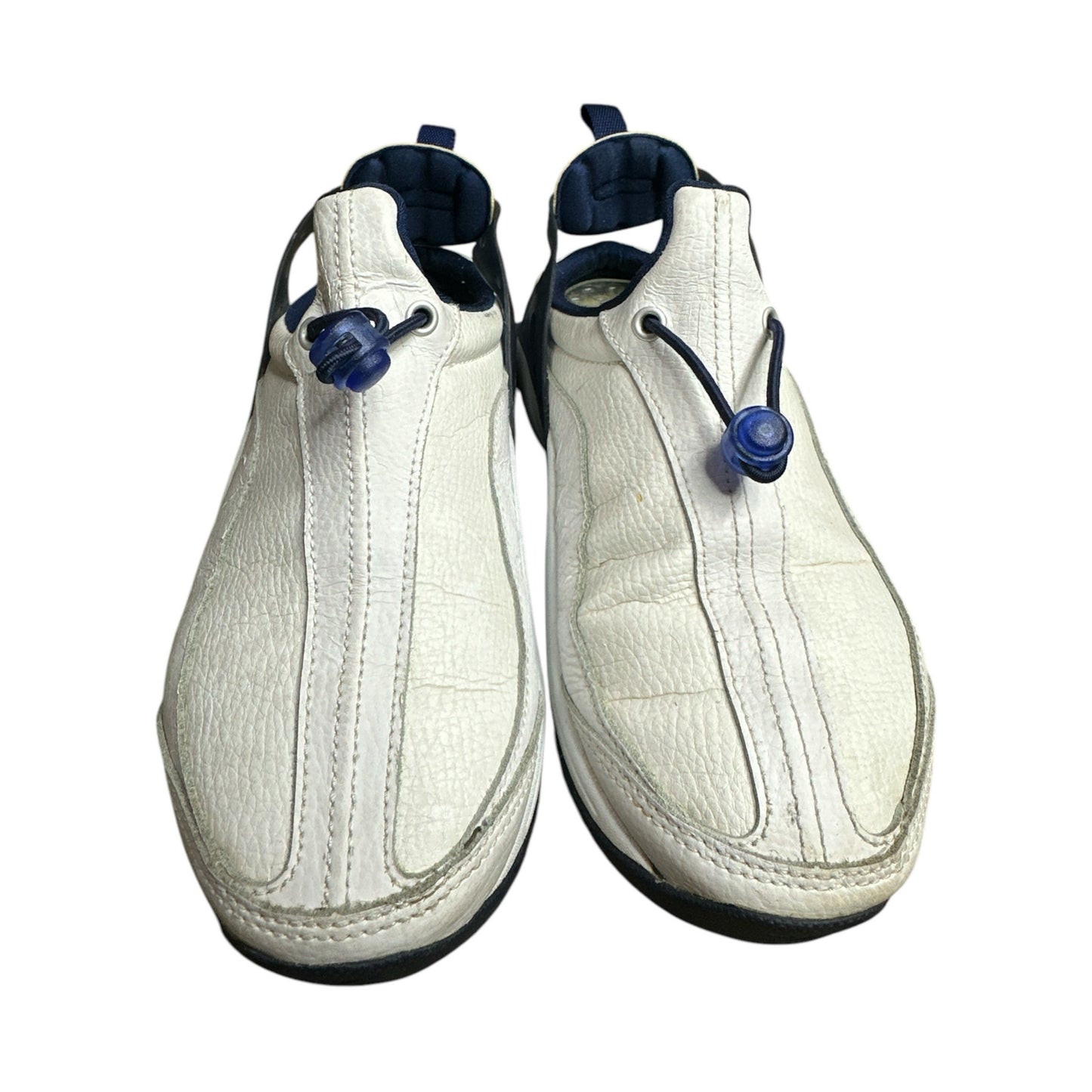 Vintage Rare Y2K Nike Air Heel Fit Slip On White Blue Sneaker Sandals Size 8