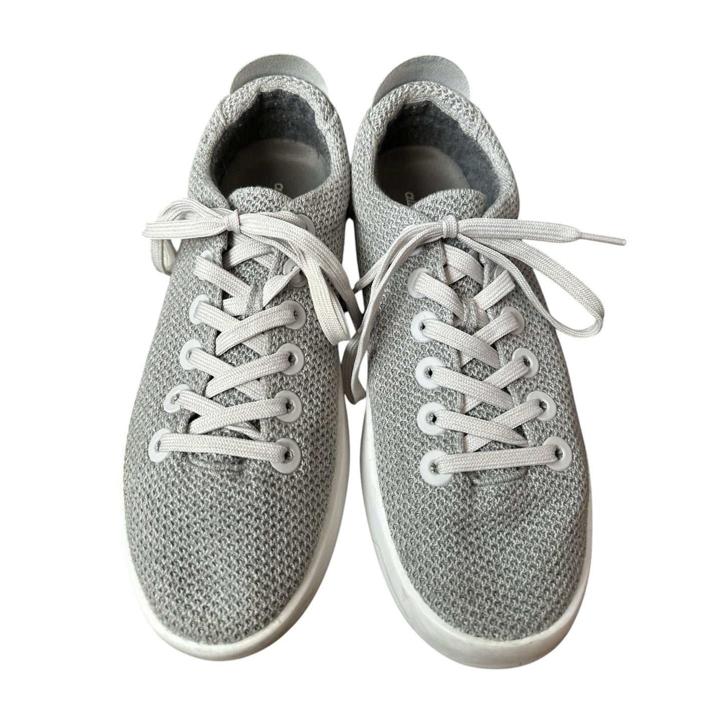 Men’s Allbirds Tree Pipers Luna Grey White Lightweight Lace Up Sneaker Size 10
