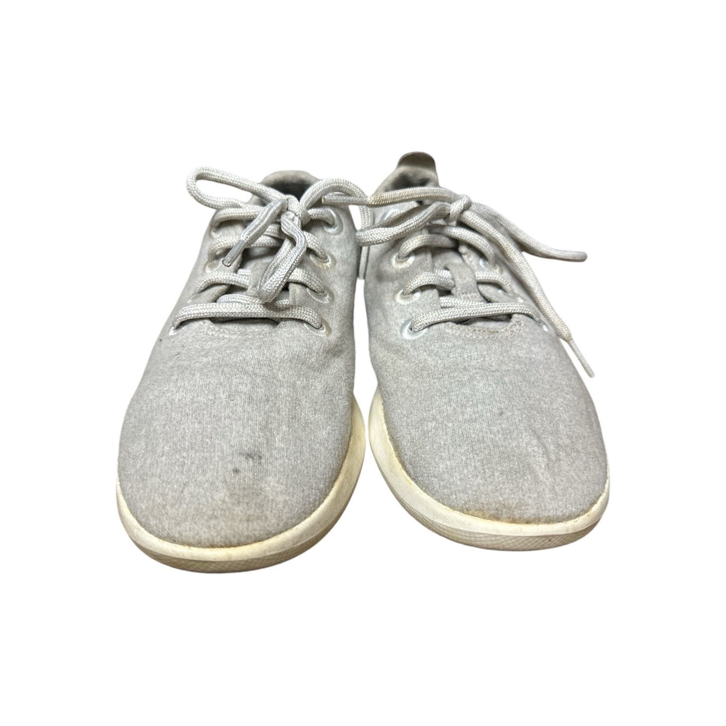 Women’s Allbirds Light Grey White Lace Up Athletic/Running ‘Wool Runners’ Size 8