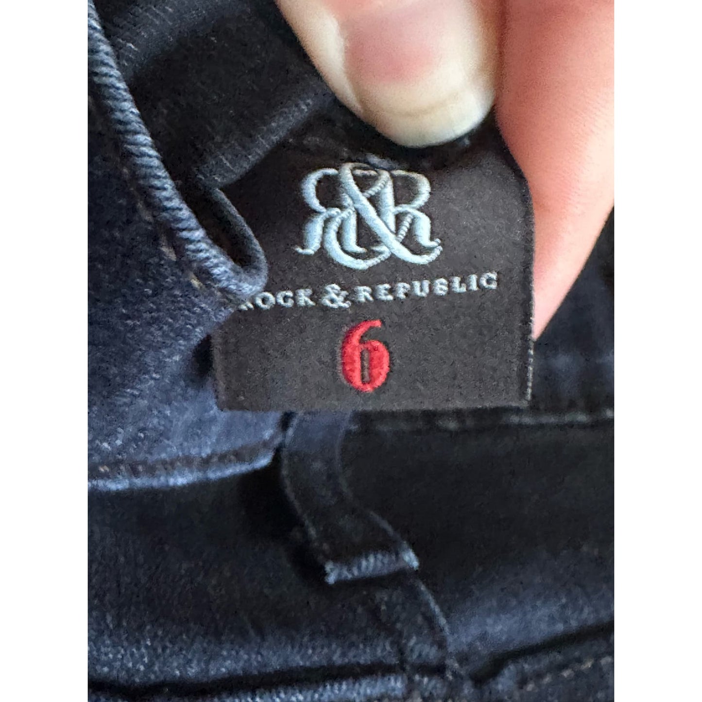 Rock & Republic Kashmiere Dark Wash Skinny Blue Jeans Size 6