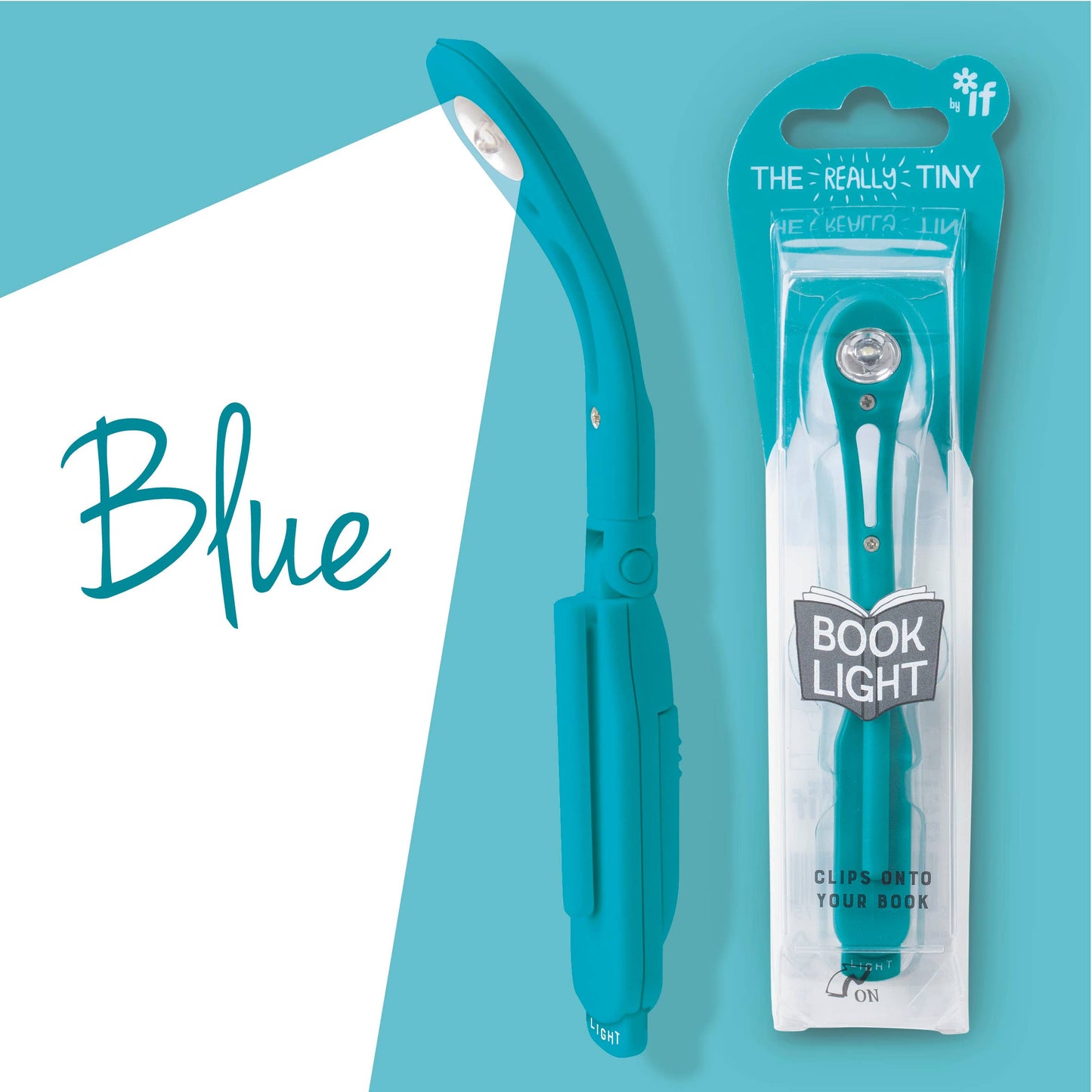 Really Tiny Clip On Adjustable Book Reading Light- Pink, Blue & Mint