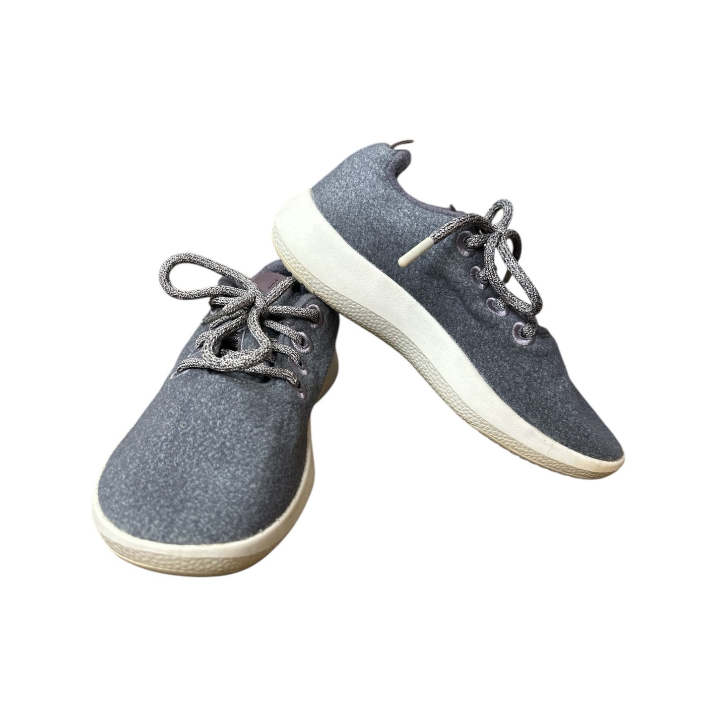 Women’s Allbirds Wool Runners Lace Up Grey White WR Athletic Sneakers Size 7