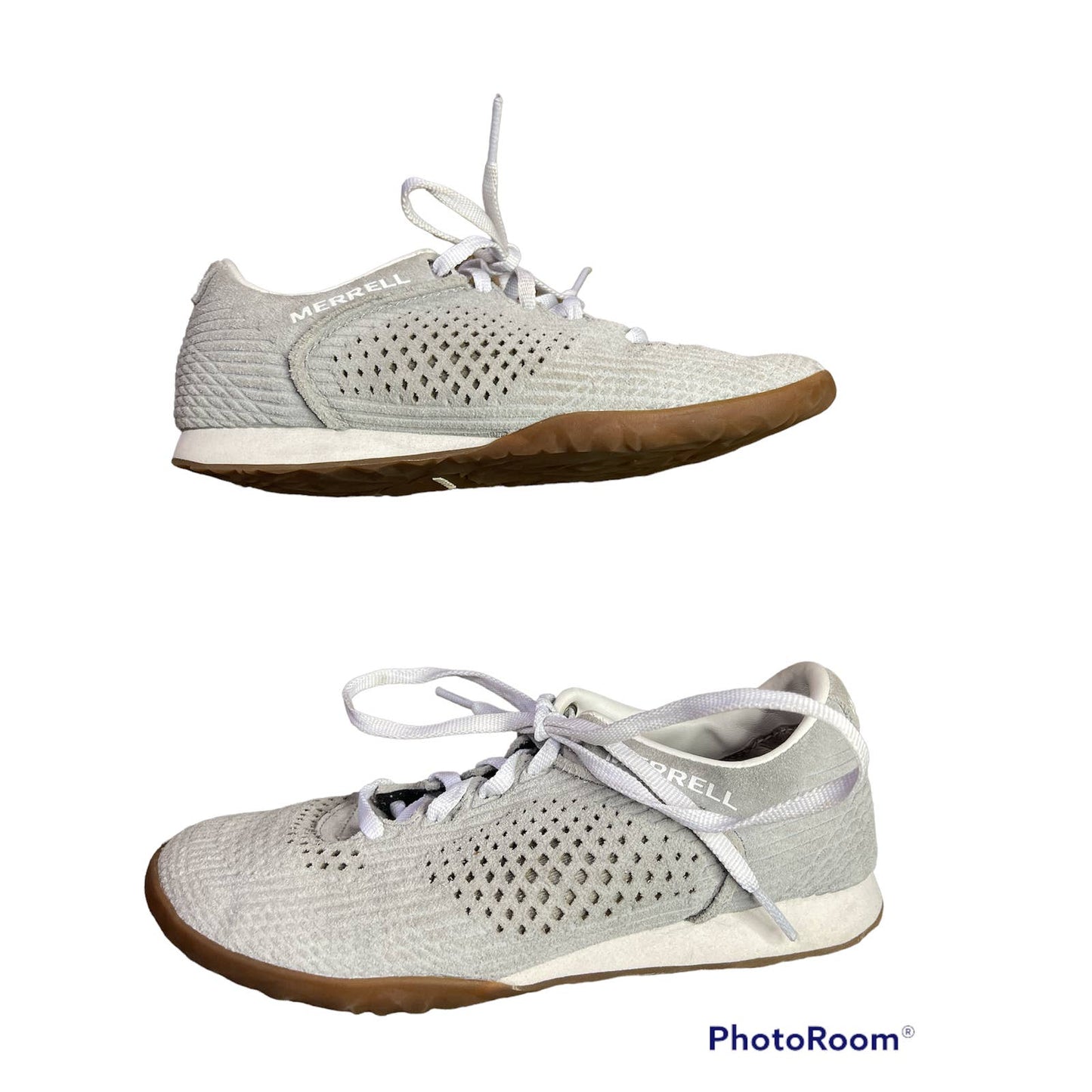 Merrell Civet Sport Breeze Grey Suede Athletic Sneaker Women's Size 5.5