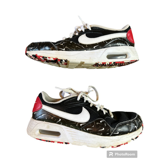 Mens Nike Swooshfetti 2021 Black White University Red Size 8