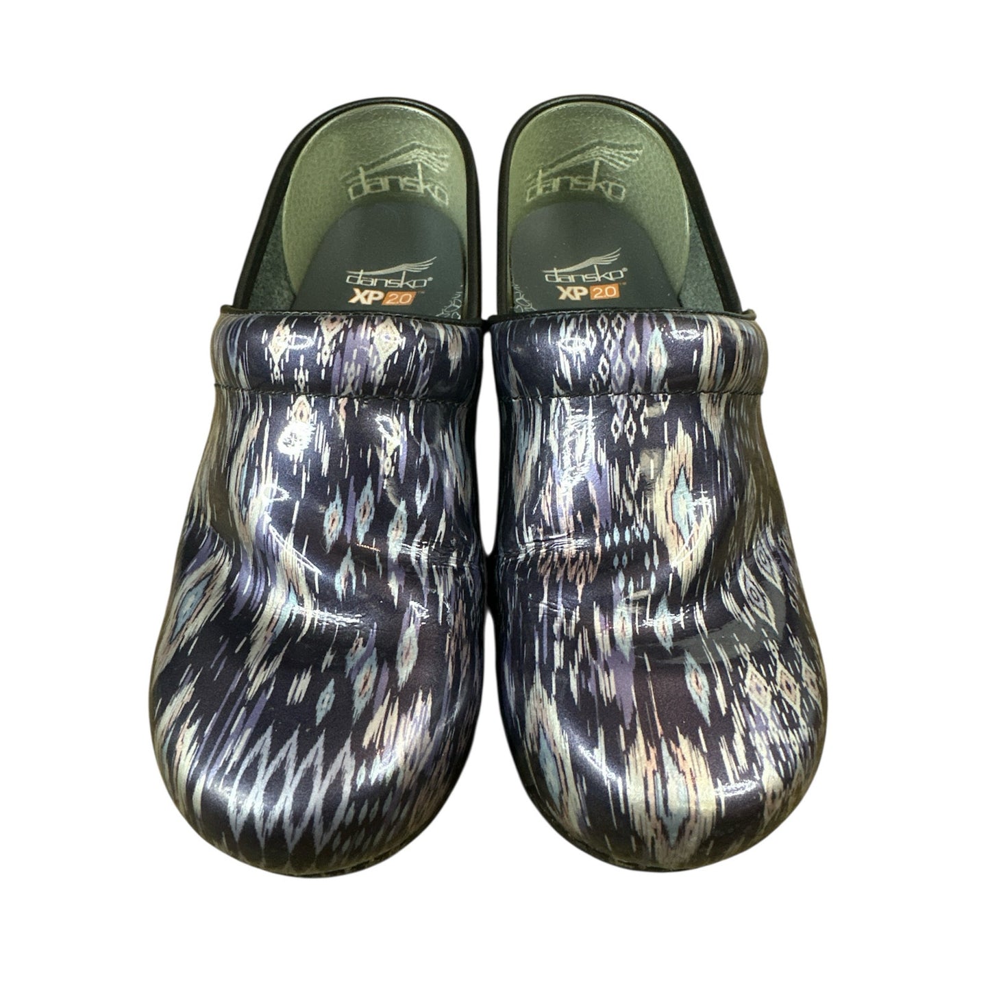 Dansko XP 2.0 Slip-On Metallic Grey Blue Professional Comfort Clogs Size 39