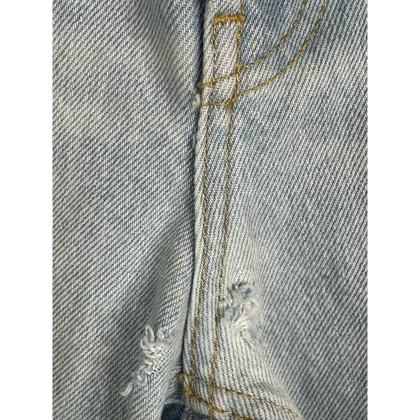 BDG Distressed Button Fly Light Wash Jeans Slim Straight Size 26