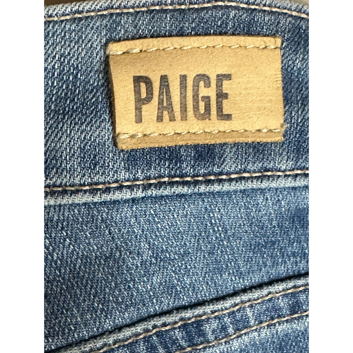 Paige Verdugo Ankle Distressed Medium Wash Blue Skinny Jeans Size 24