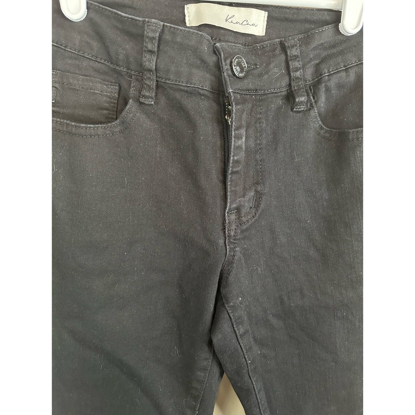 Kancan Black Mid Rise Skinny Signature Denim Jeans Size 0