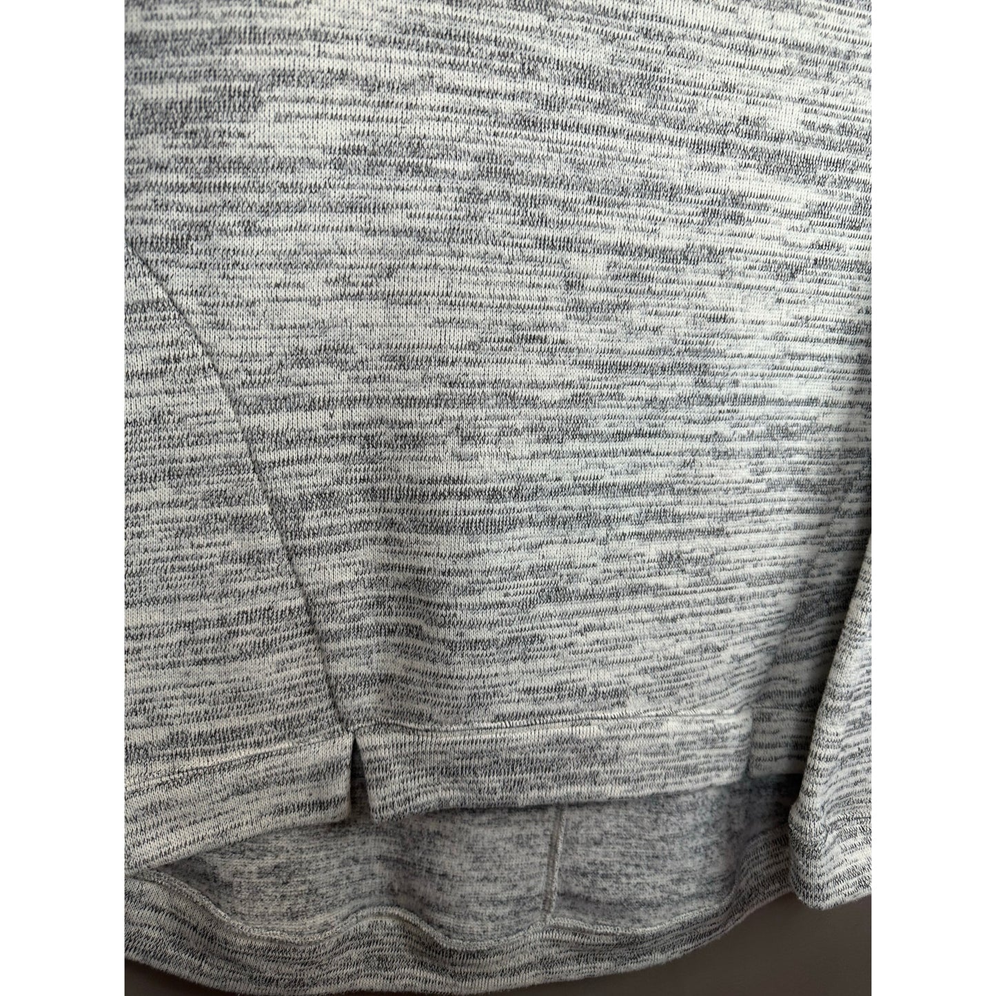 Saturday Sunday Anthropologie Space Dye Grey Cowl Neck Pull Over Sweater Size L